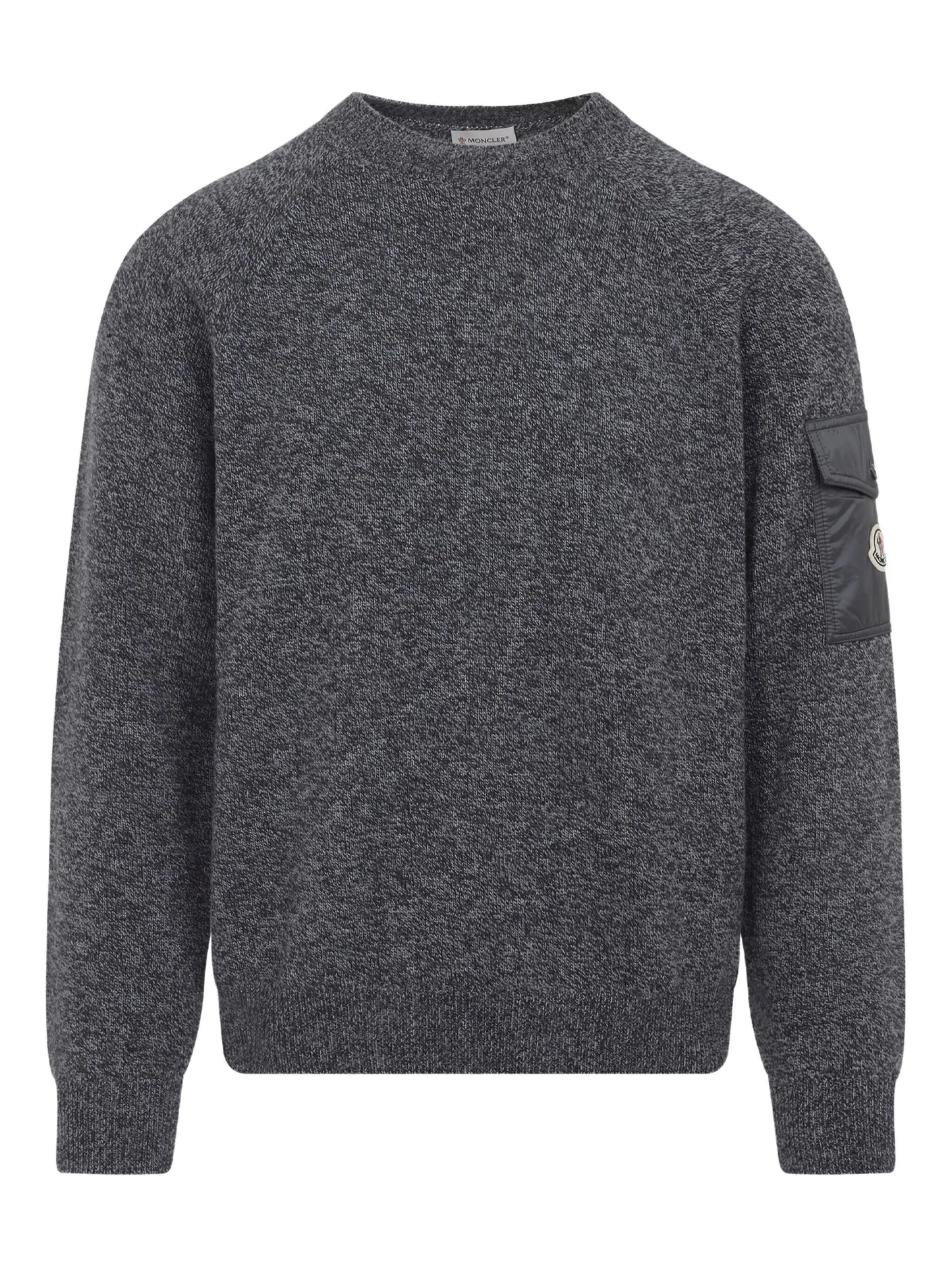patch-pocket wool sweater