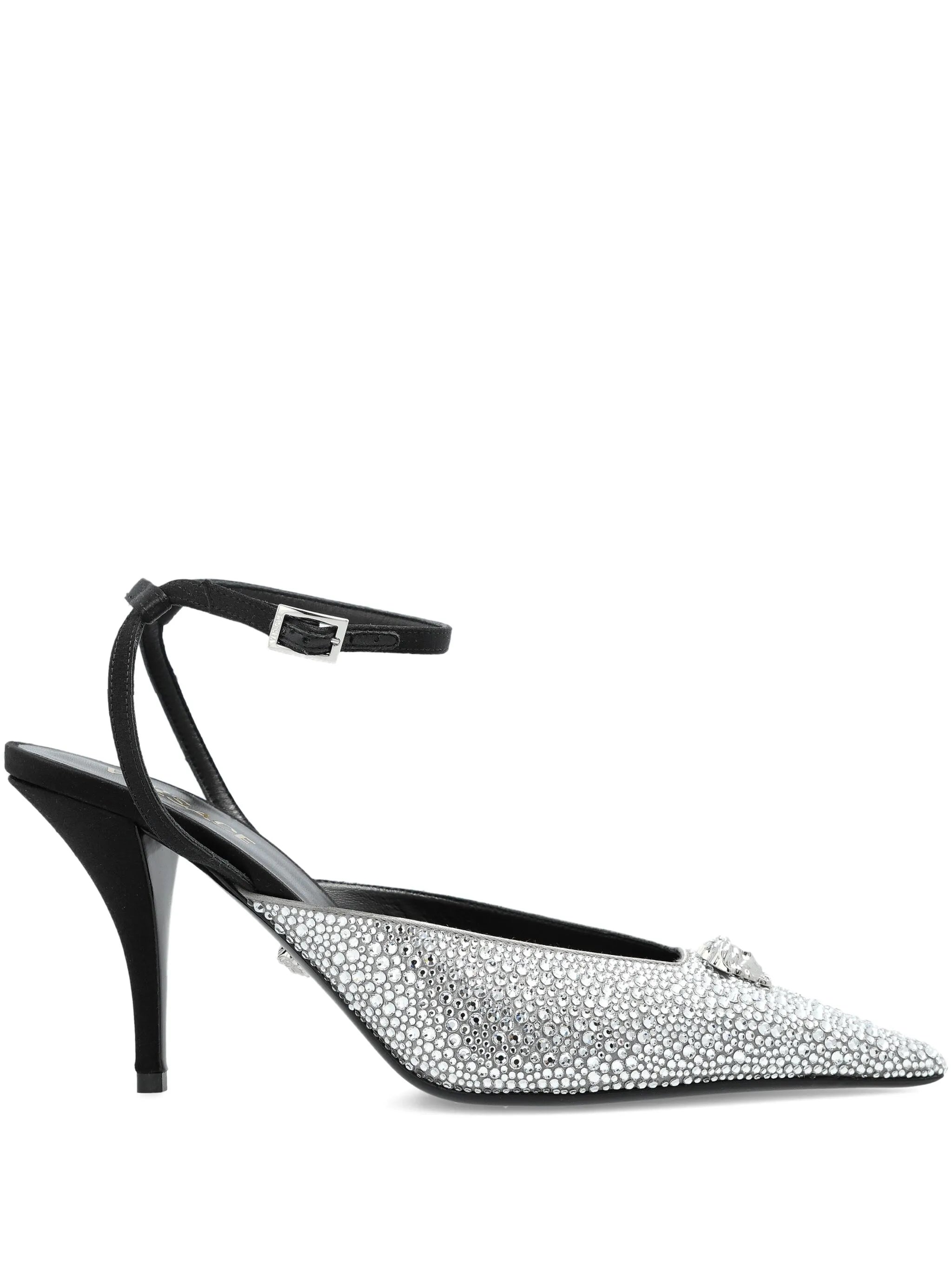 85mm Crystal La Medusa slingback pumps
