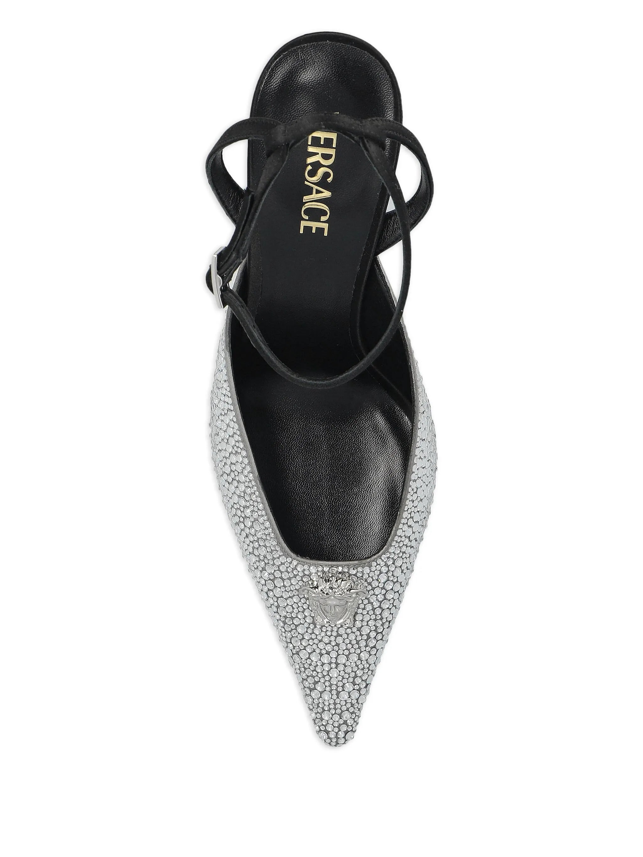 85mm Crystal La Medusa slingback pumps