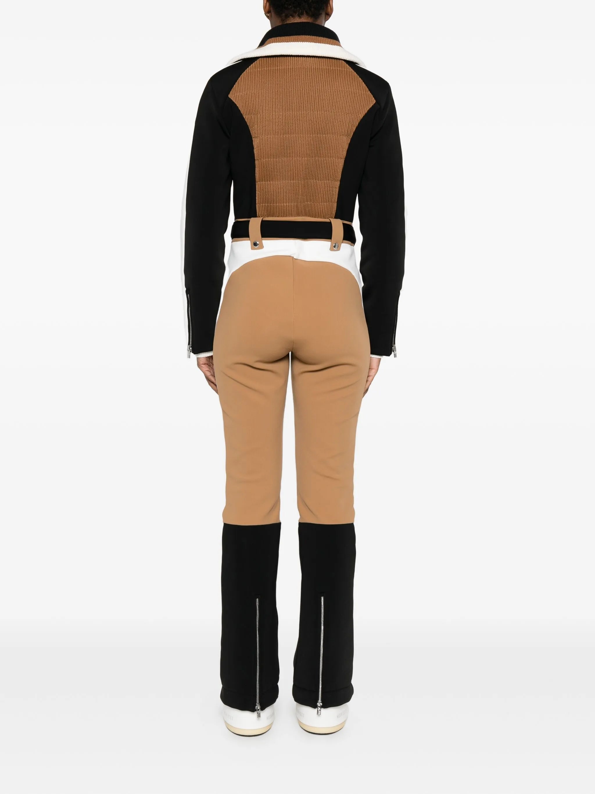 Jorket belted panelled ski suit