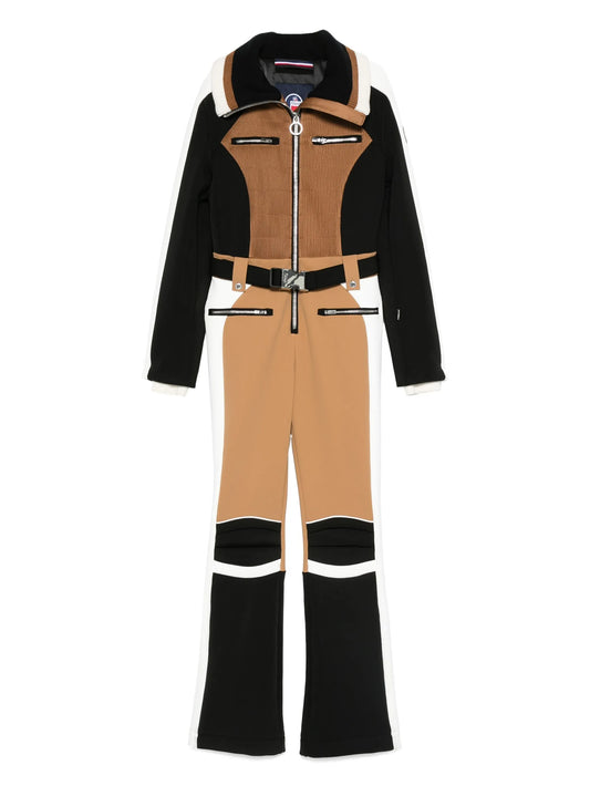 Jorket belted panelled ski suit