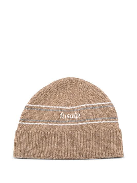 logo-embroidered beanie