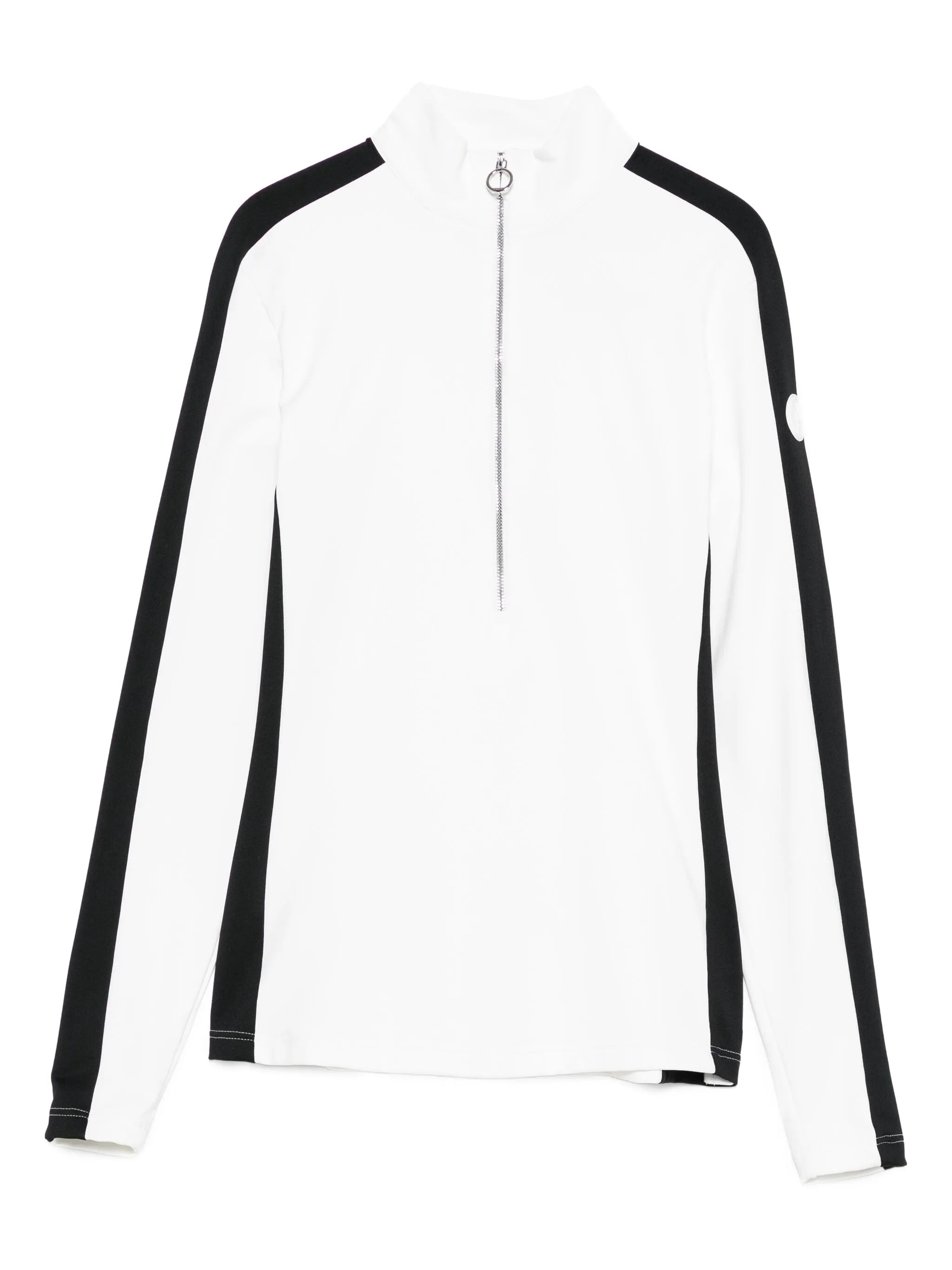 Negam side-stripe zip-neck ski top