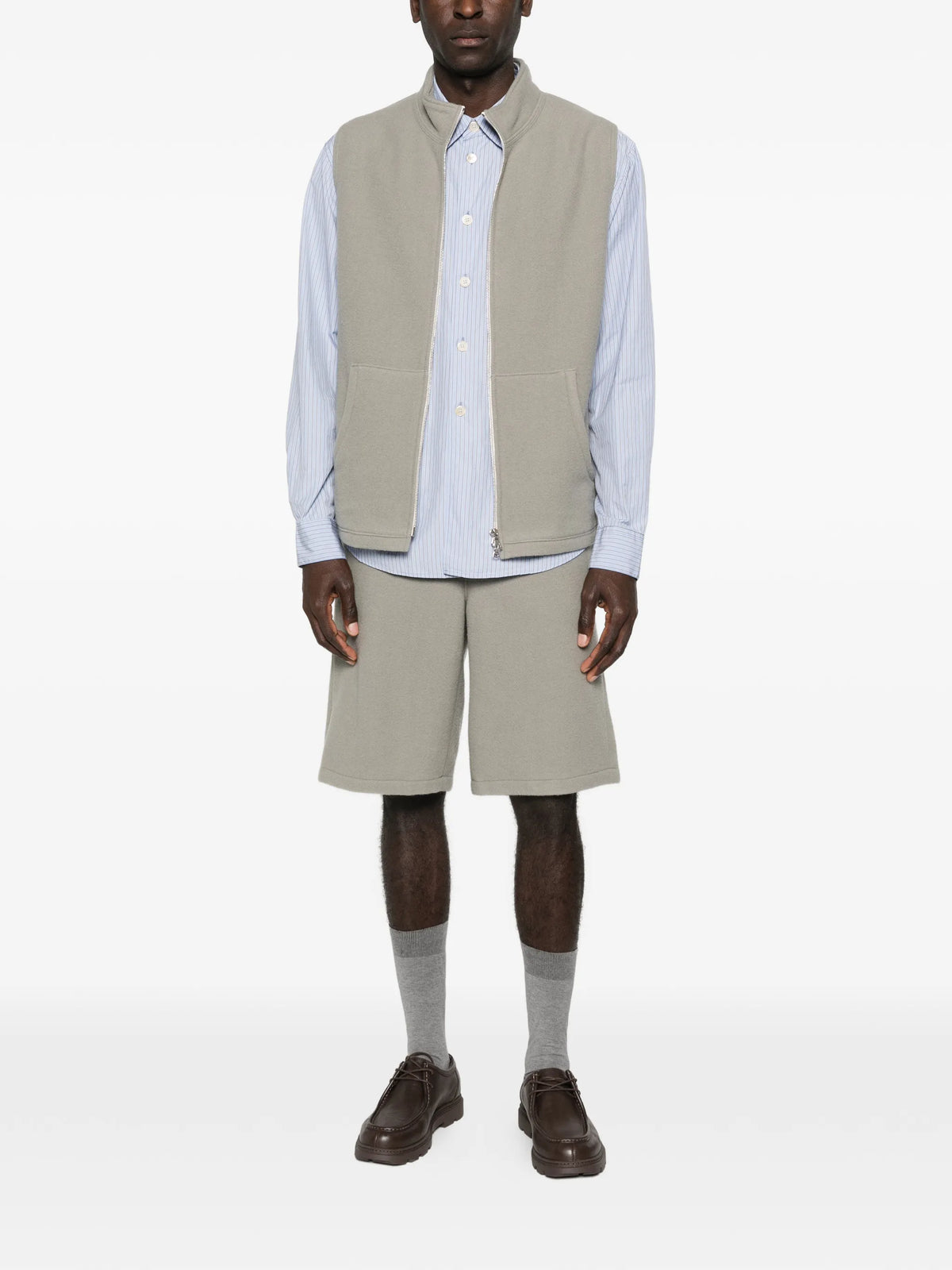 fleece bermuda fog