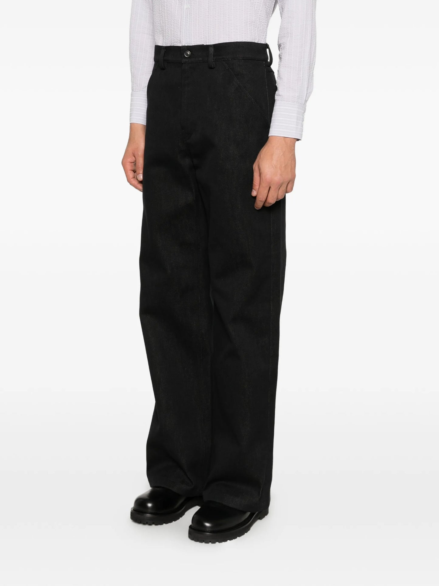 straight leg trousers