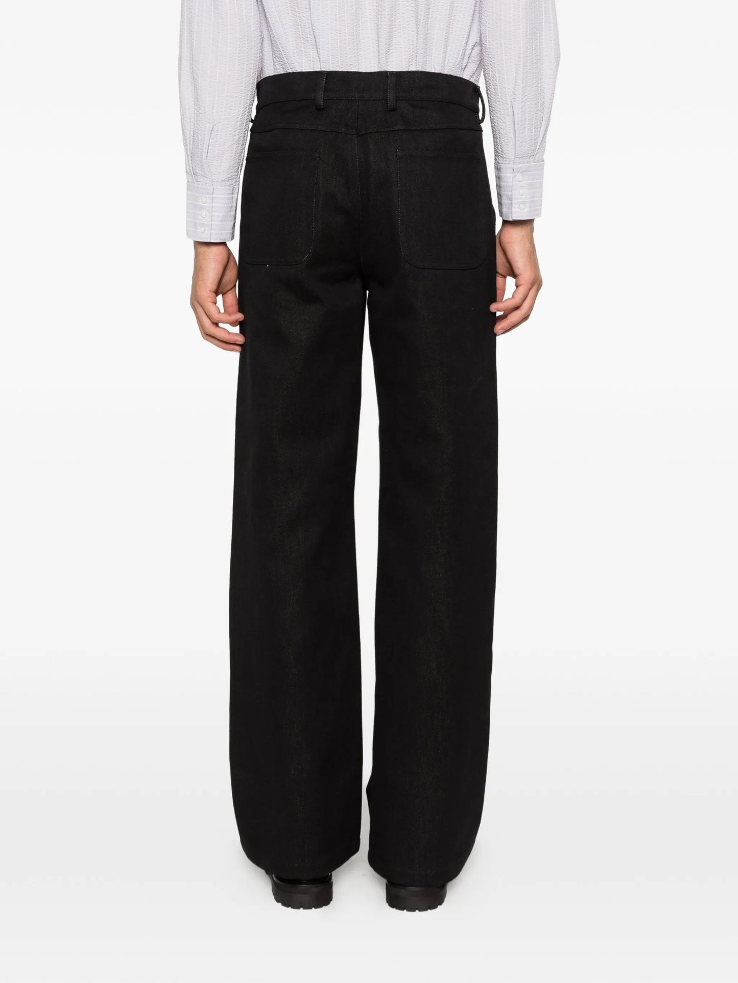 straight leg trousers