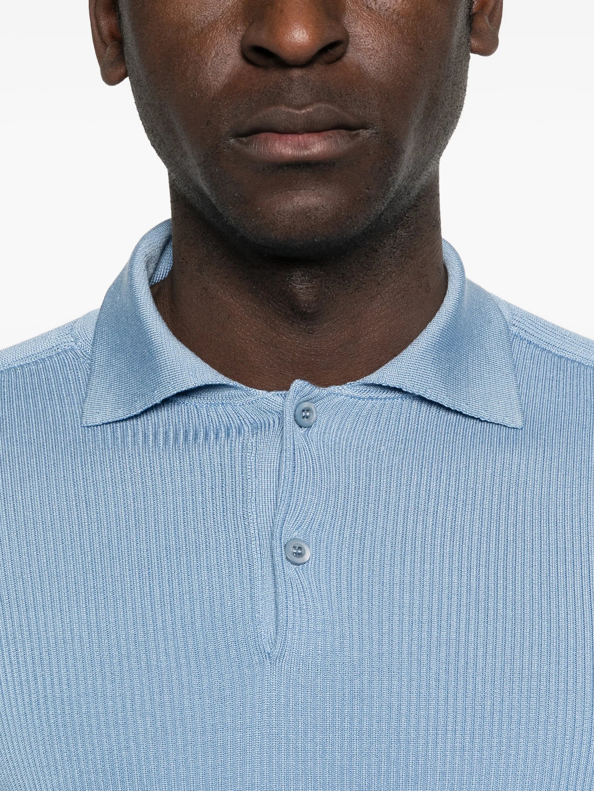 long-sleeve polo shirt