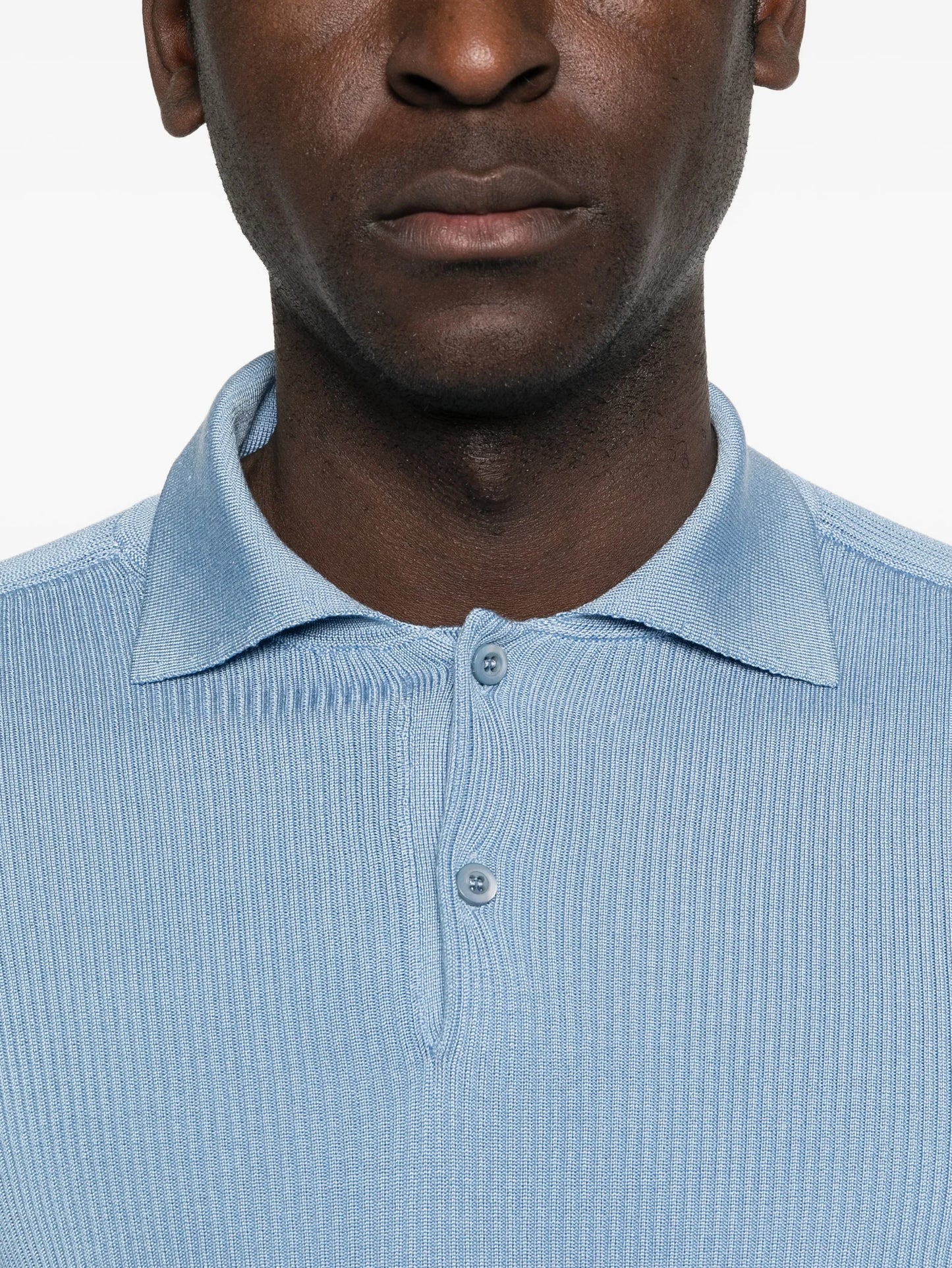long-sleeve polo shirt