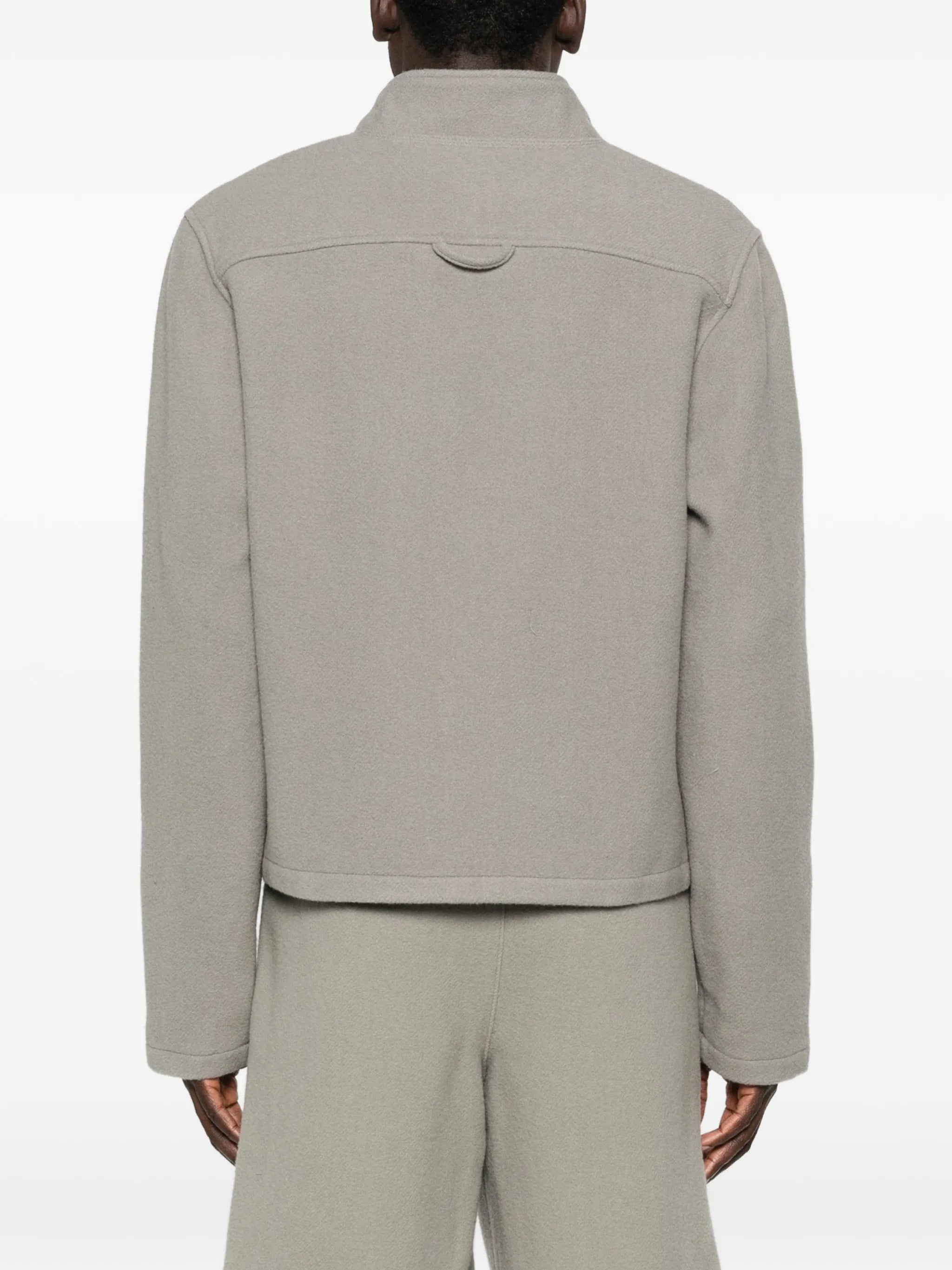 zip-fastening sweatshirt