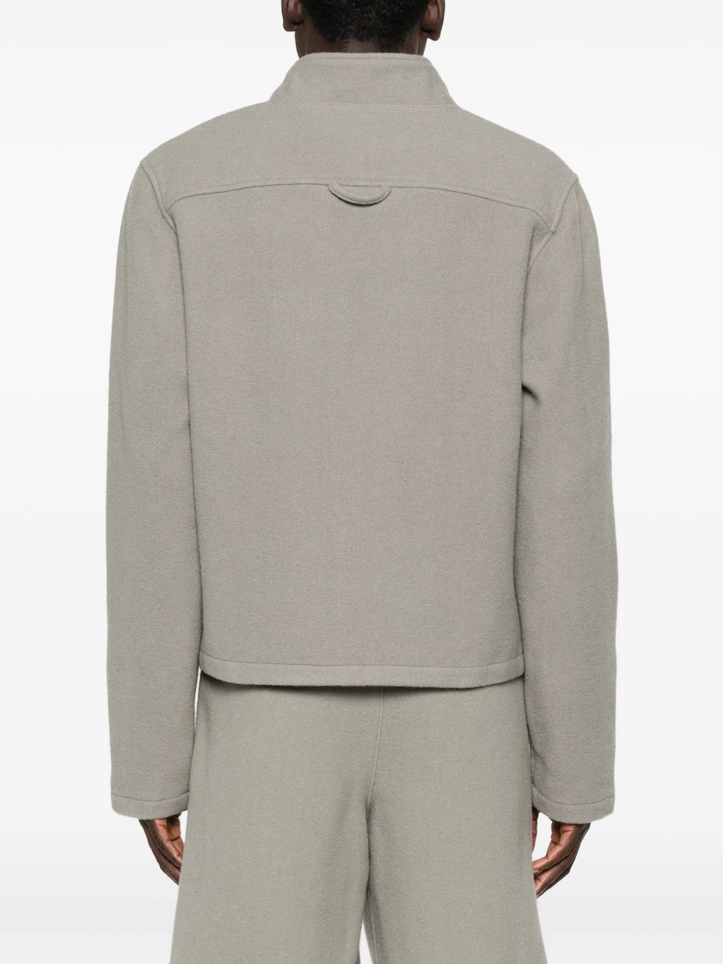 zip-fastening sweatshirt