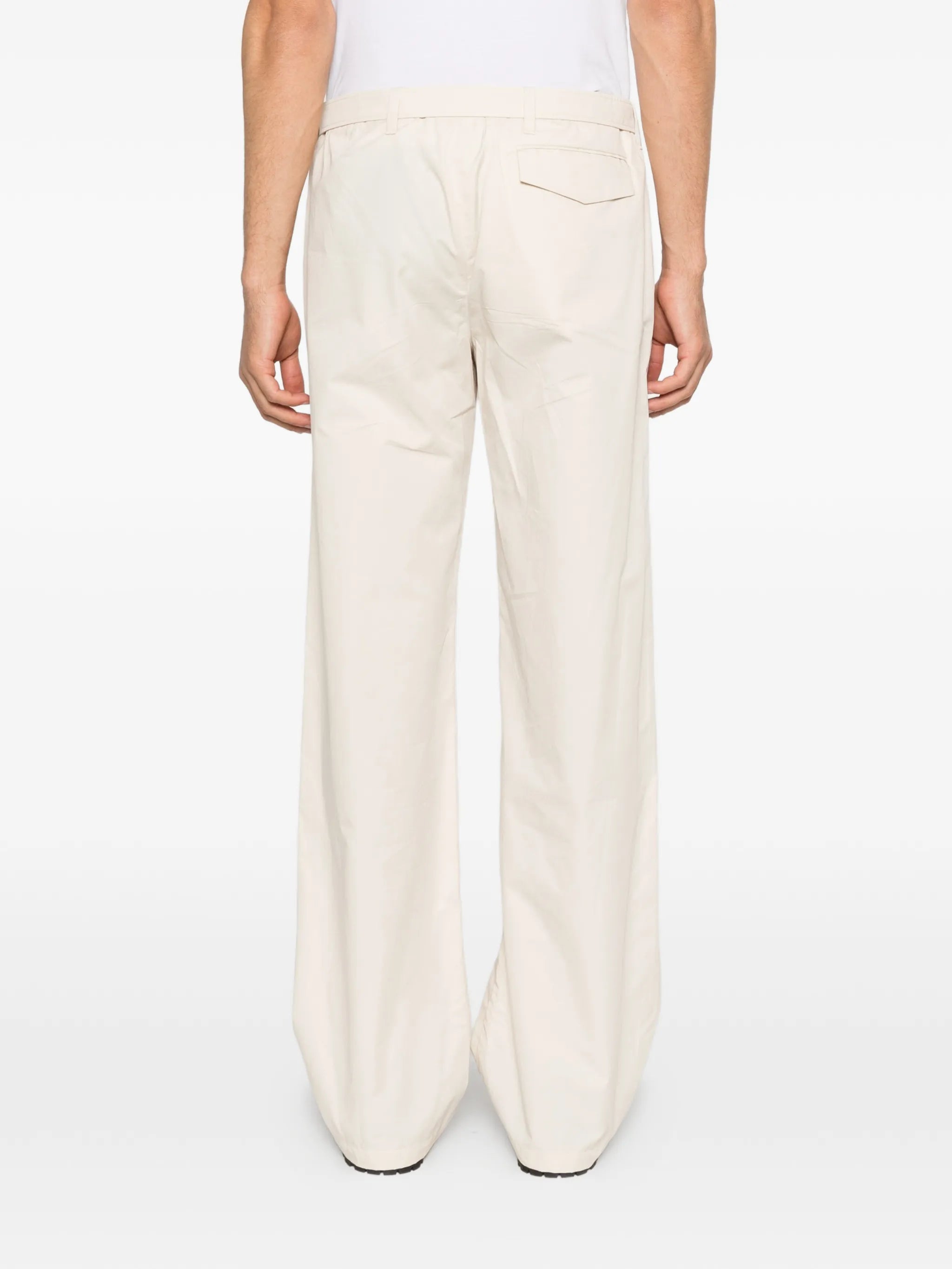 belted suit trousers