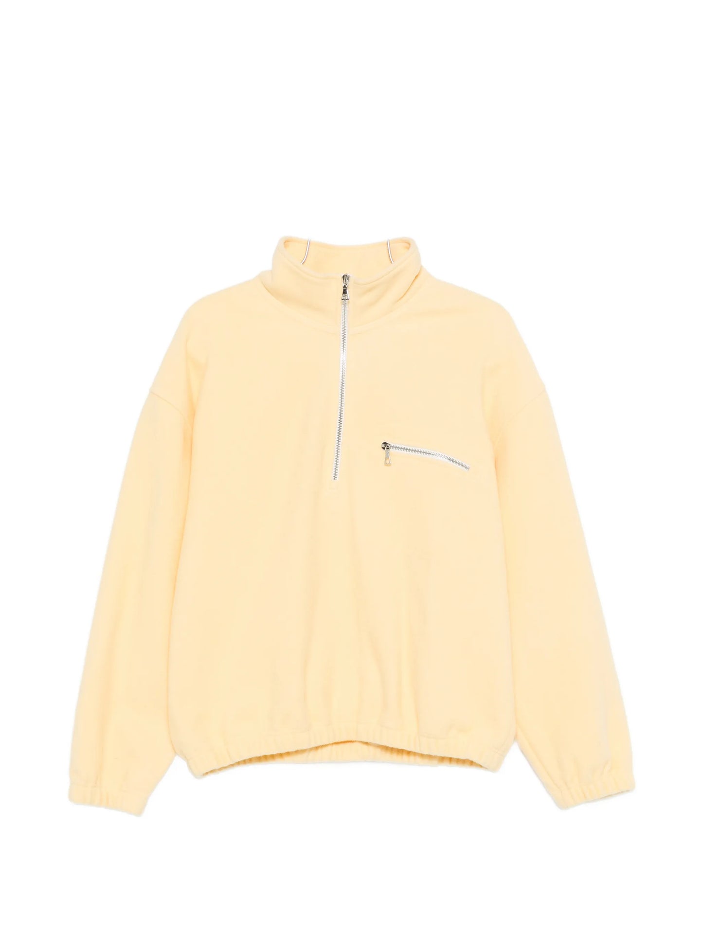 zip-fastening pocket sweatshirt