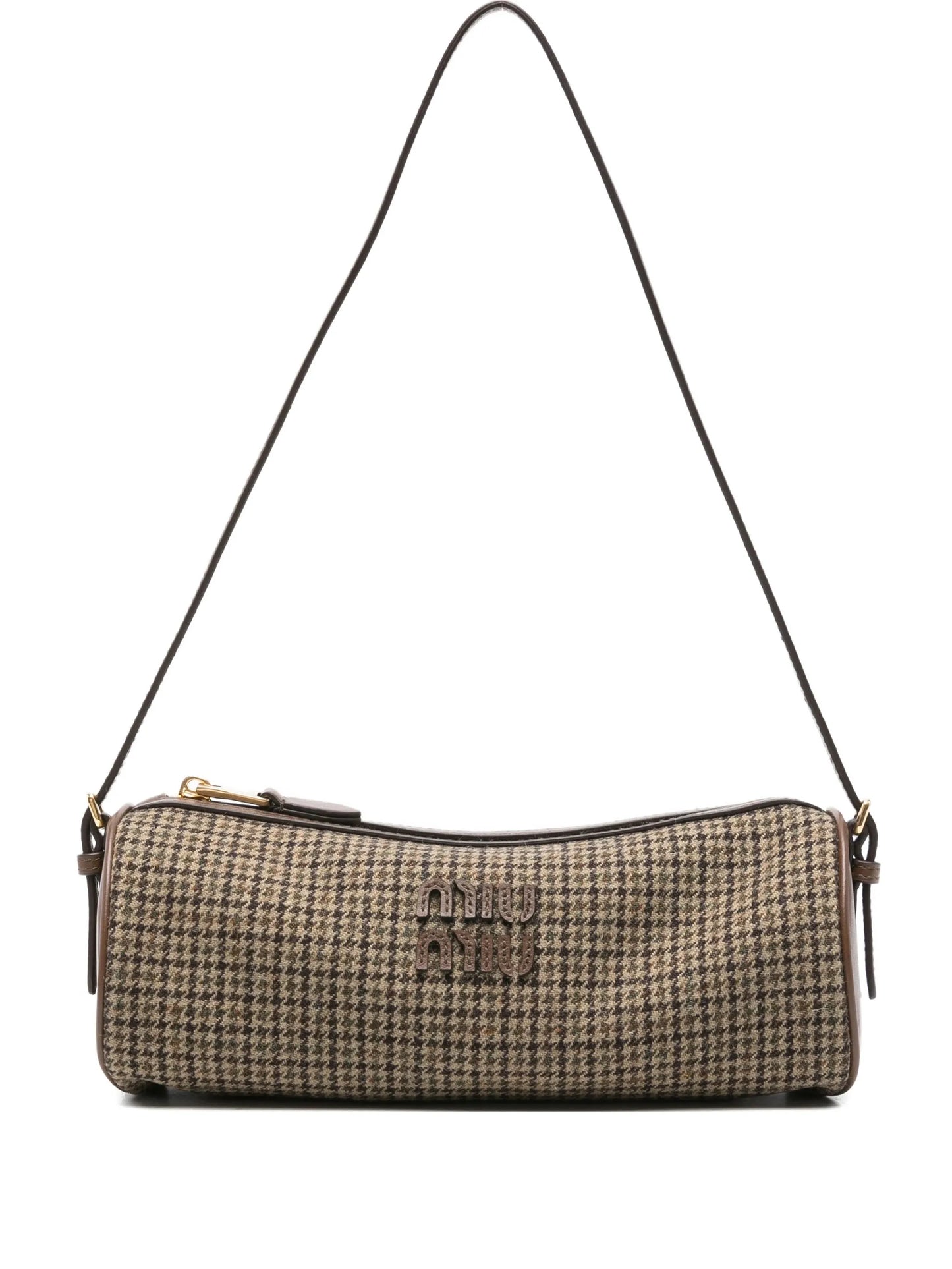 houndstooth shoulder bag