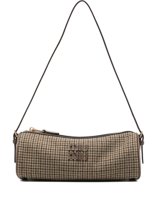 houndstooth shoulder bag