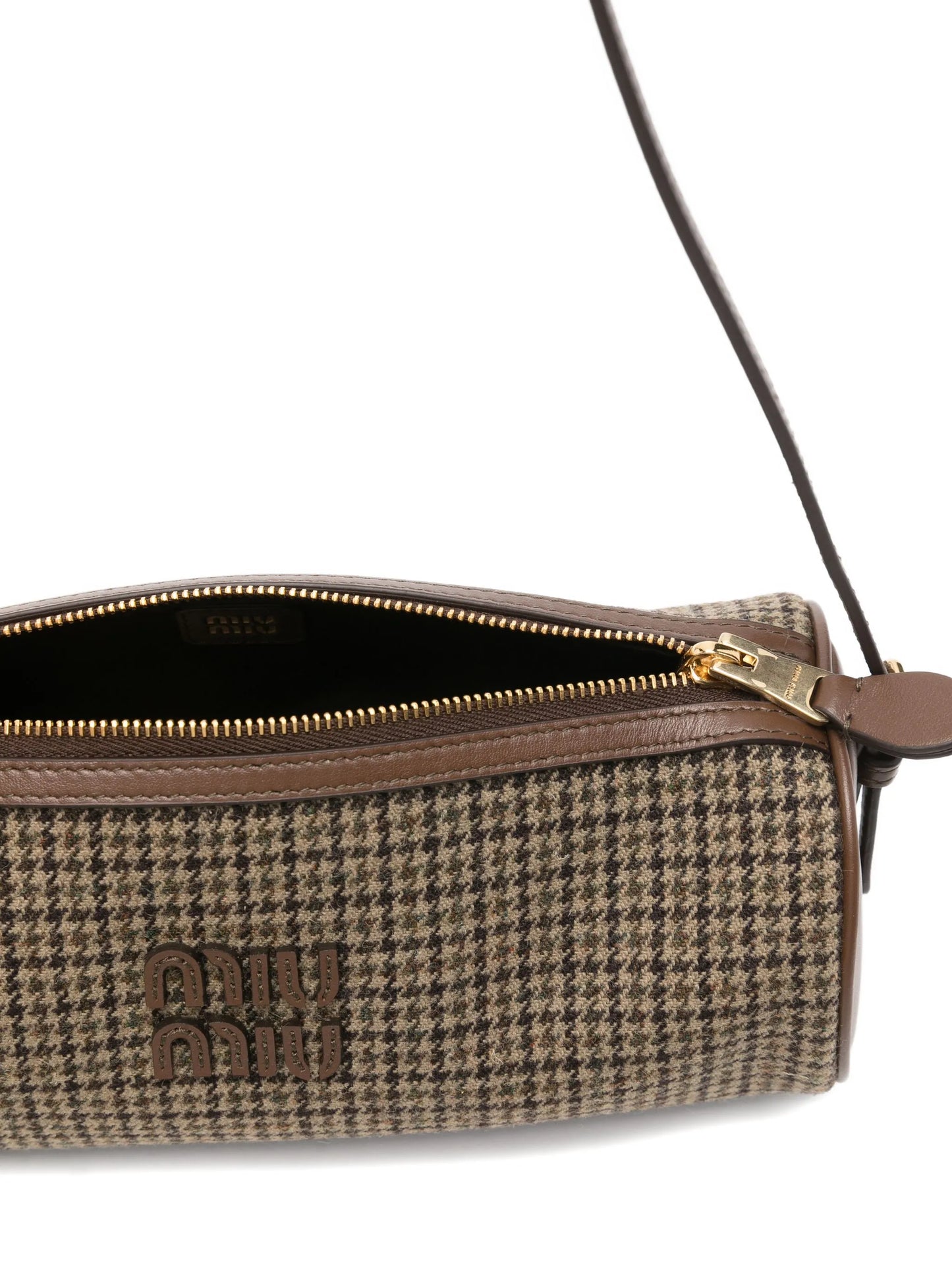 houndstooth shoulder bag