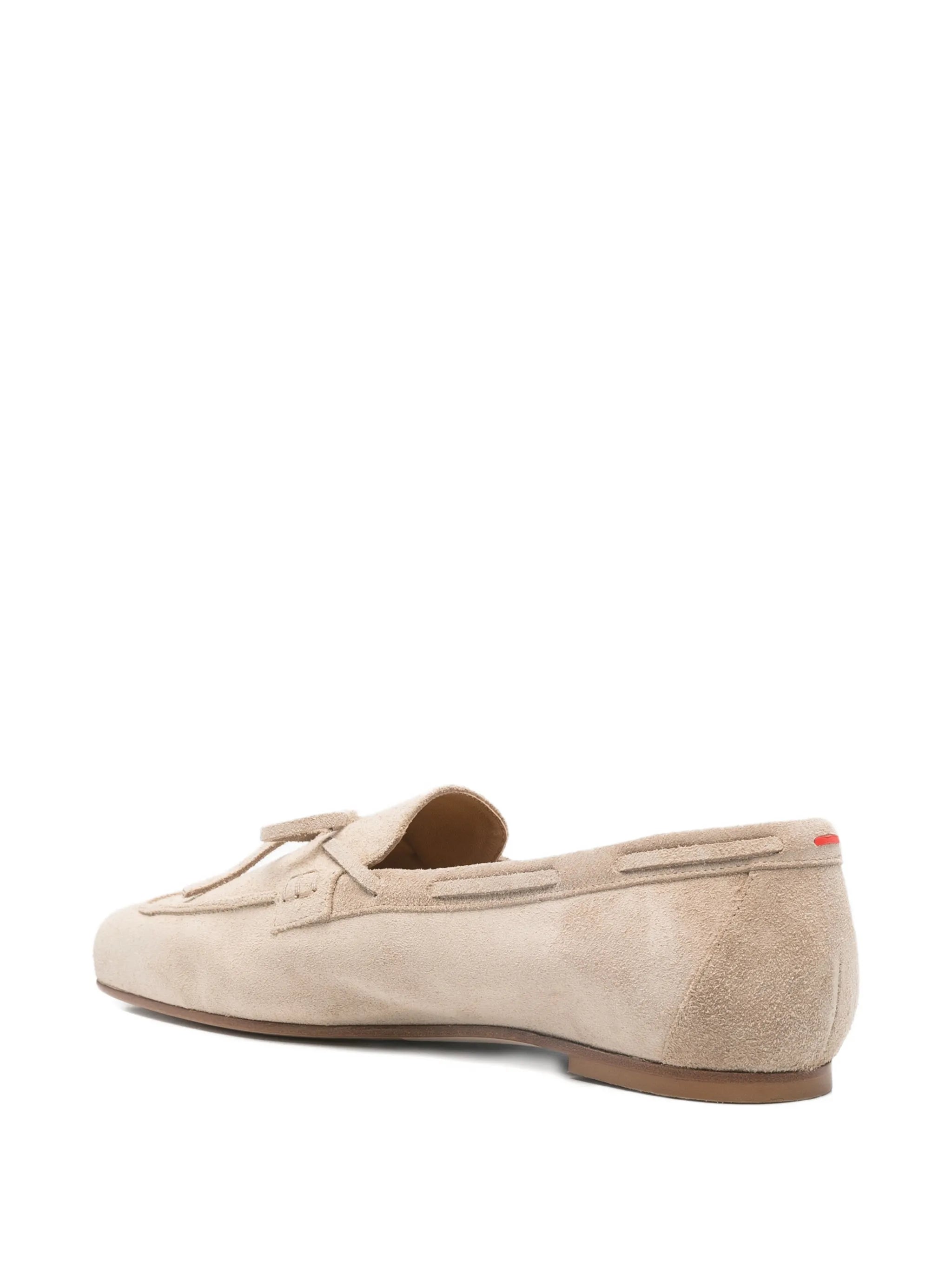 Jasper tie suede loafers
