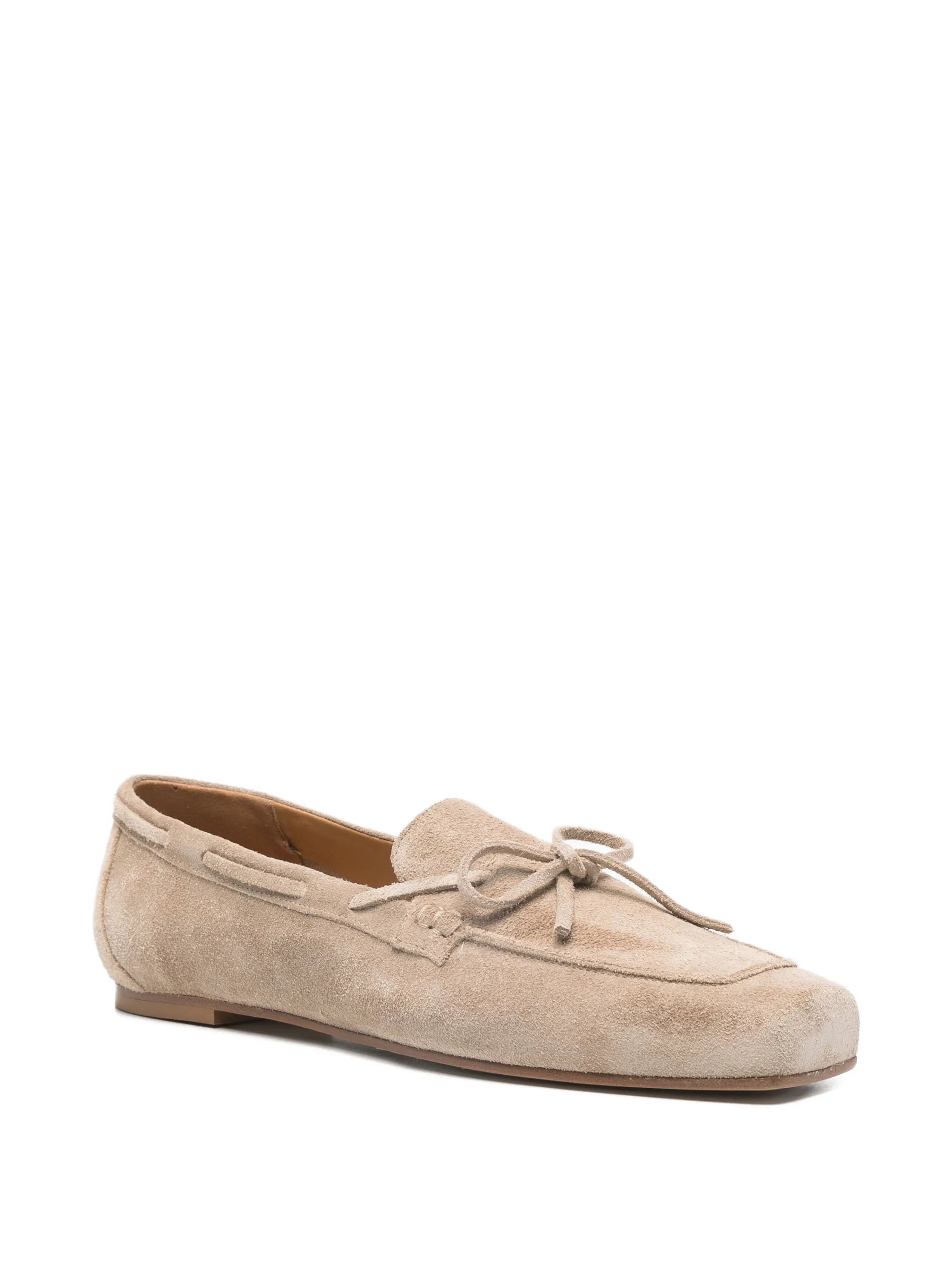 Jasper tie suede loafers