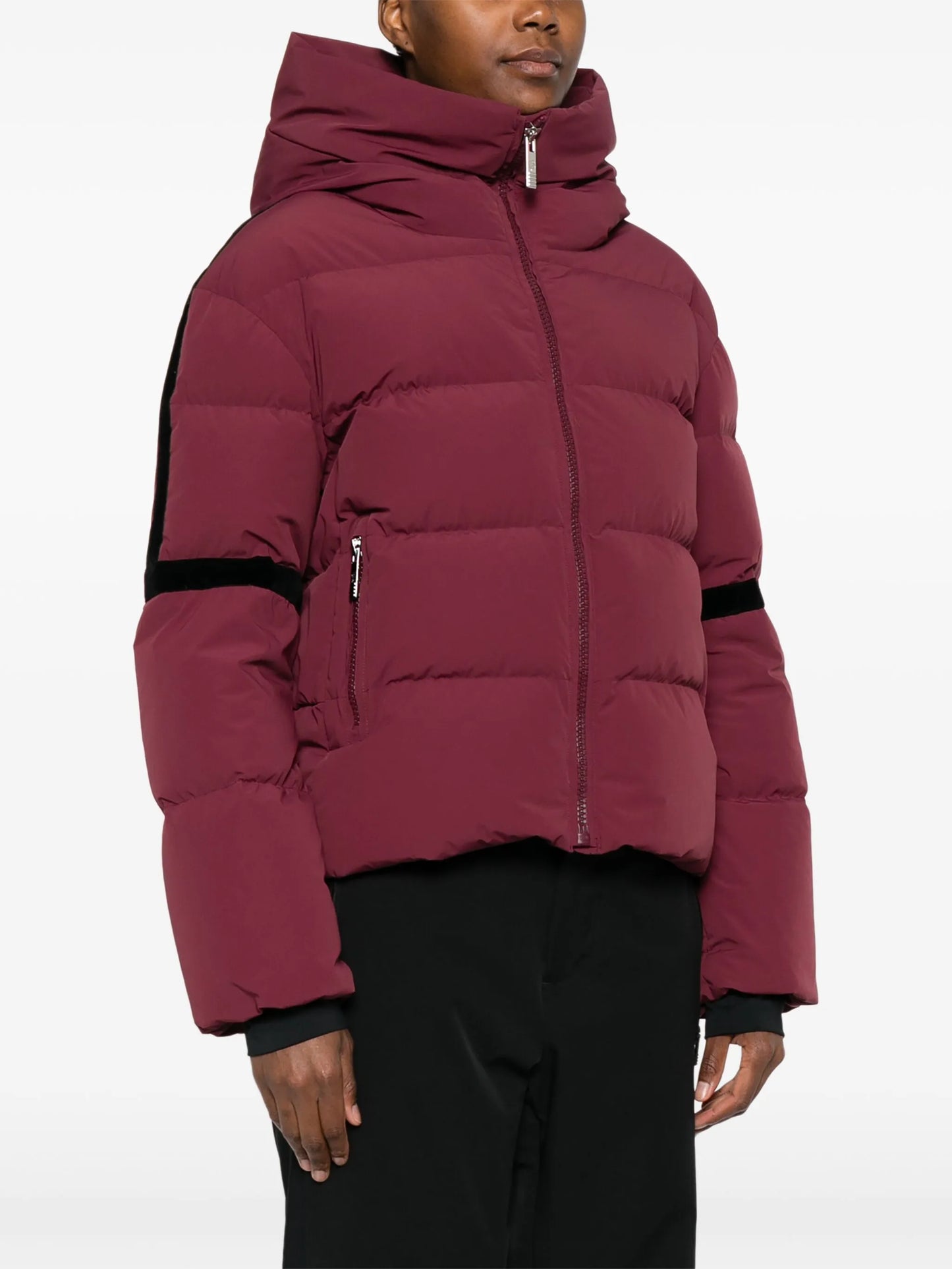 Barsy II quilted velvet-paneled ski jacket