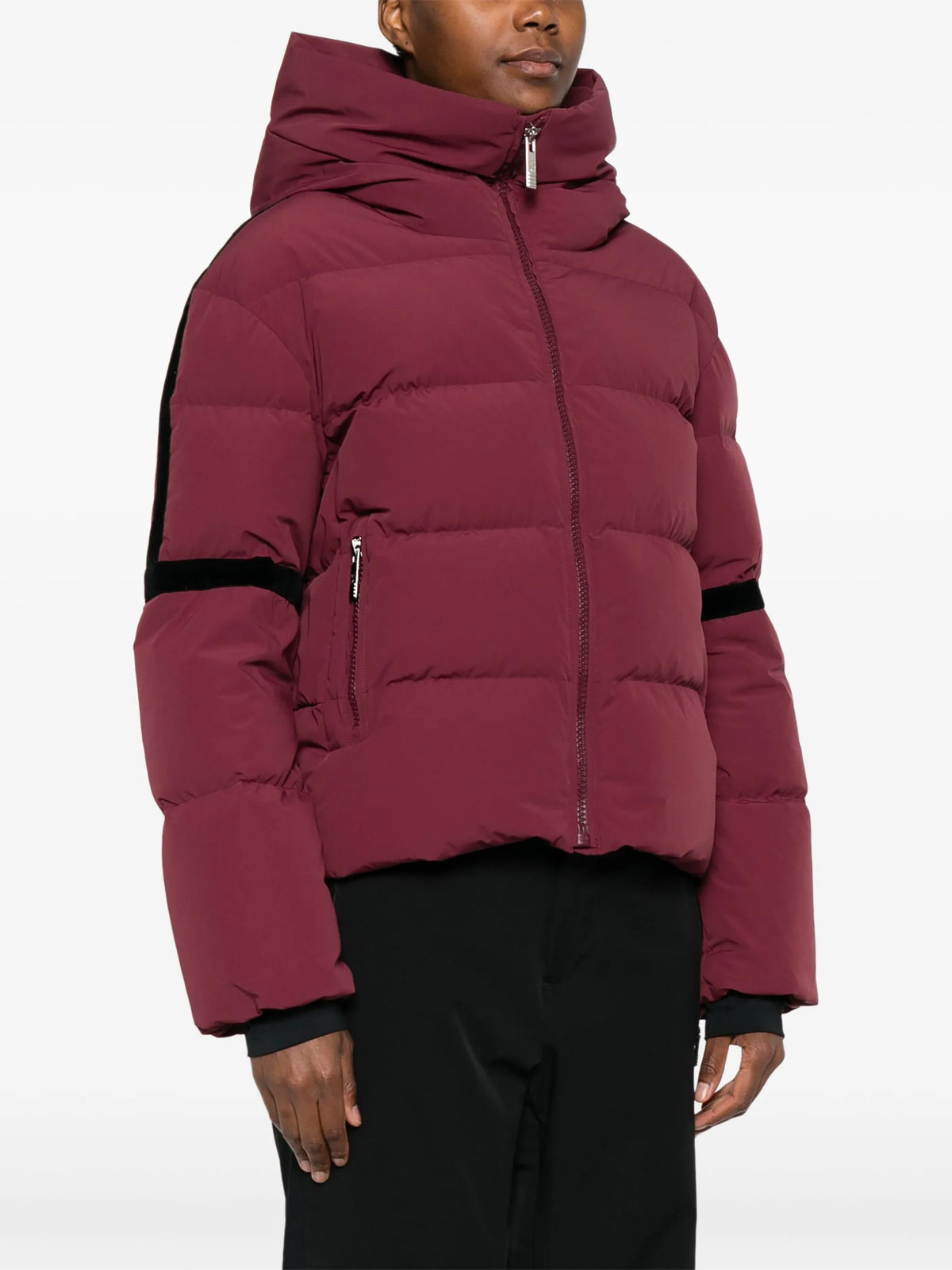 Barsy II quilted velvet-paneled ski jacket