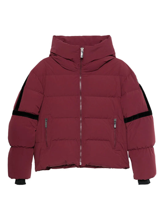 Barsy II quilted velvet-paneled ski jacket