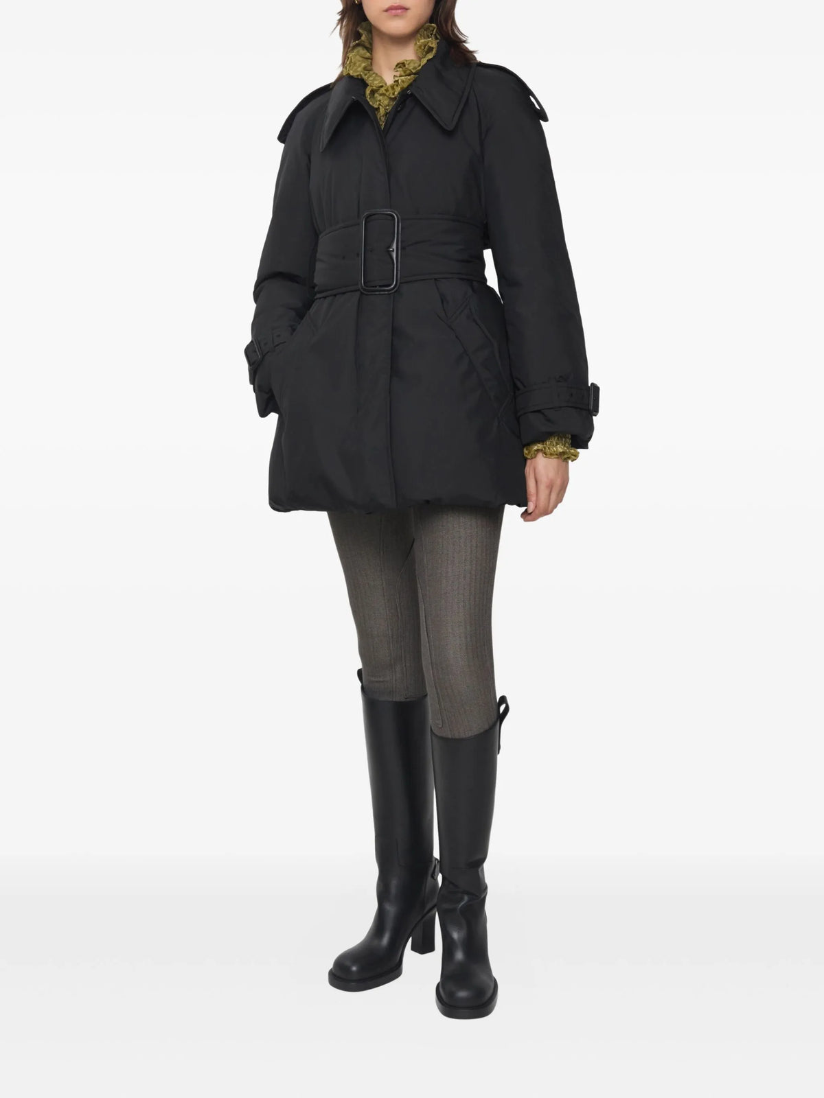belted Berryhill padded car coat
