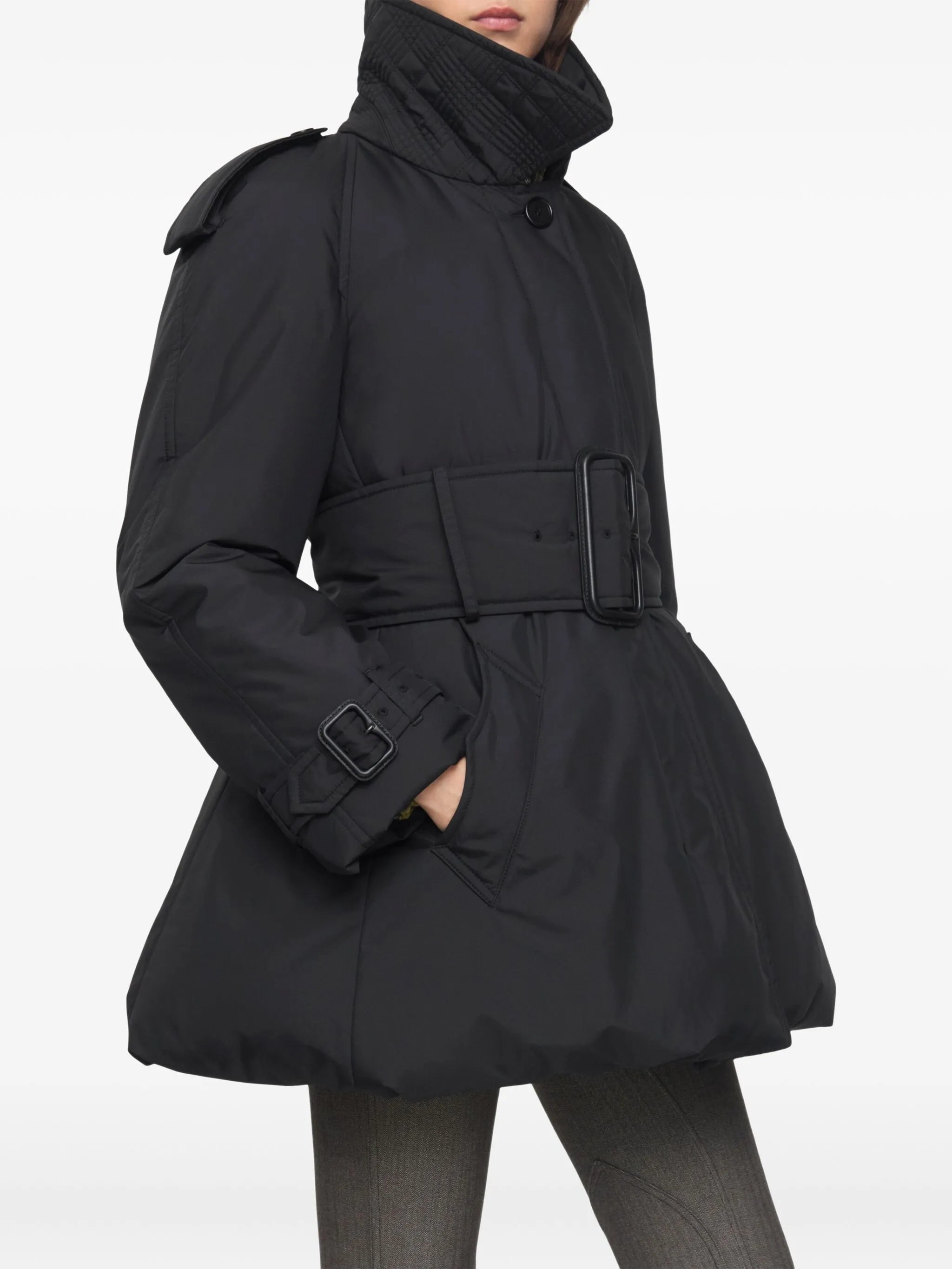 belted Berryhill padded car coat