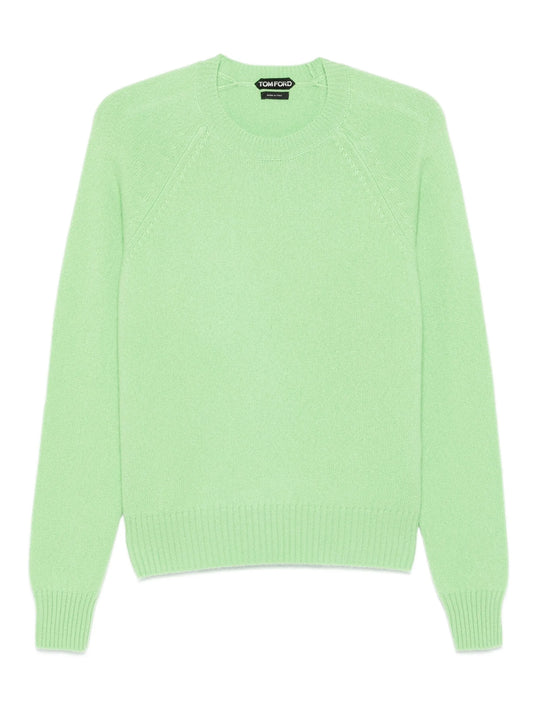 raglan-sleeve crew-neck sweater