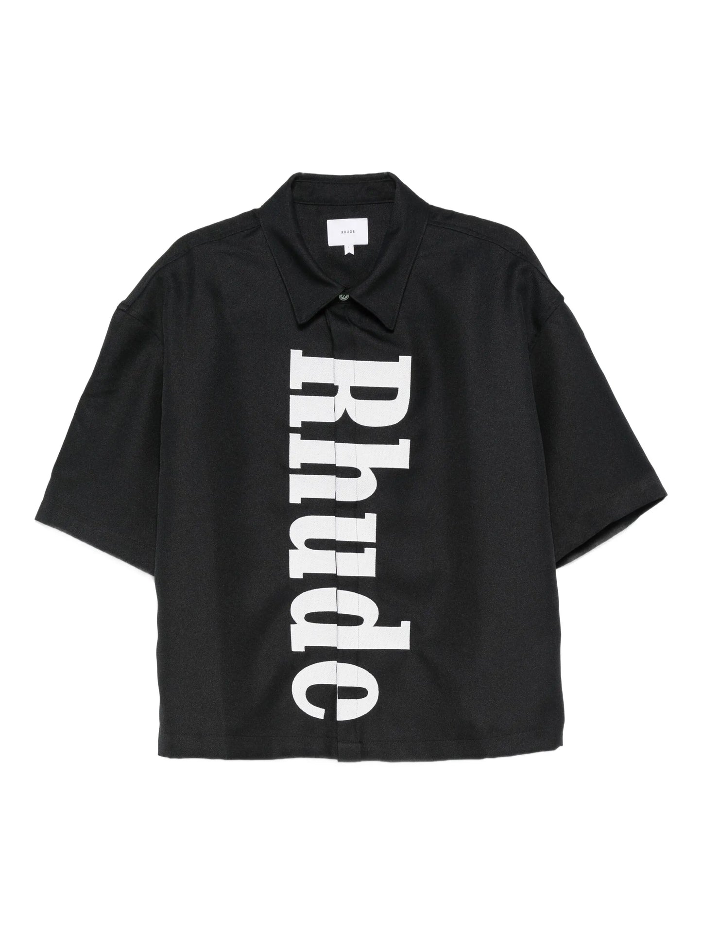 logo-print shirt