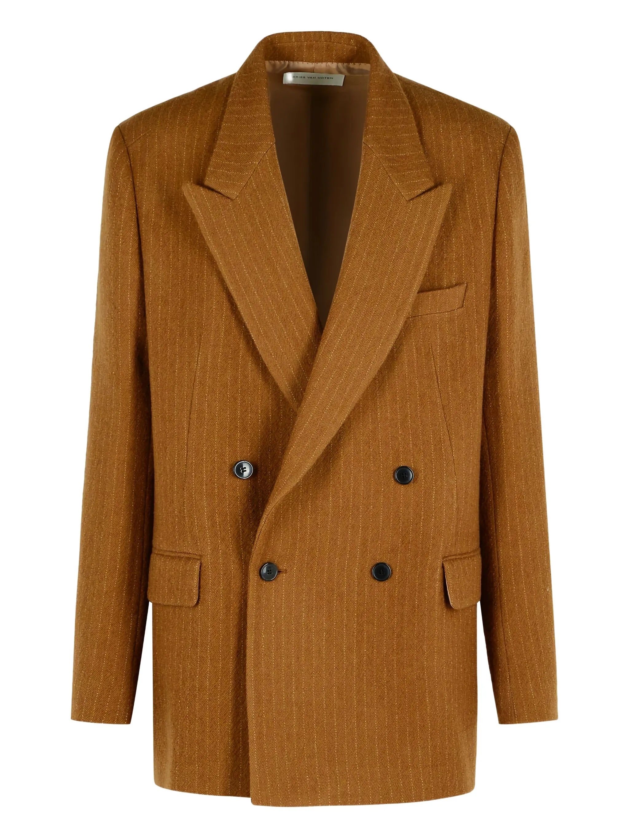 Bishop pinstripe peak-lapel jacket