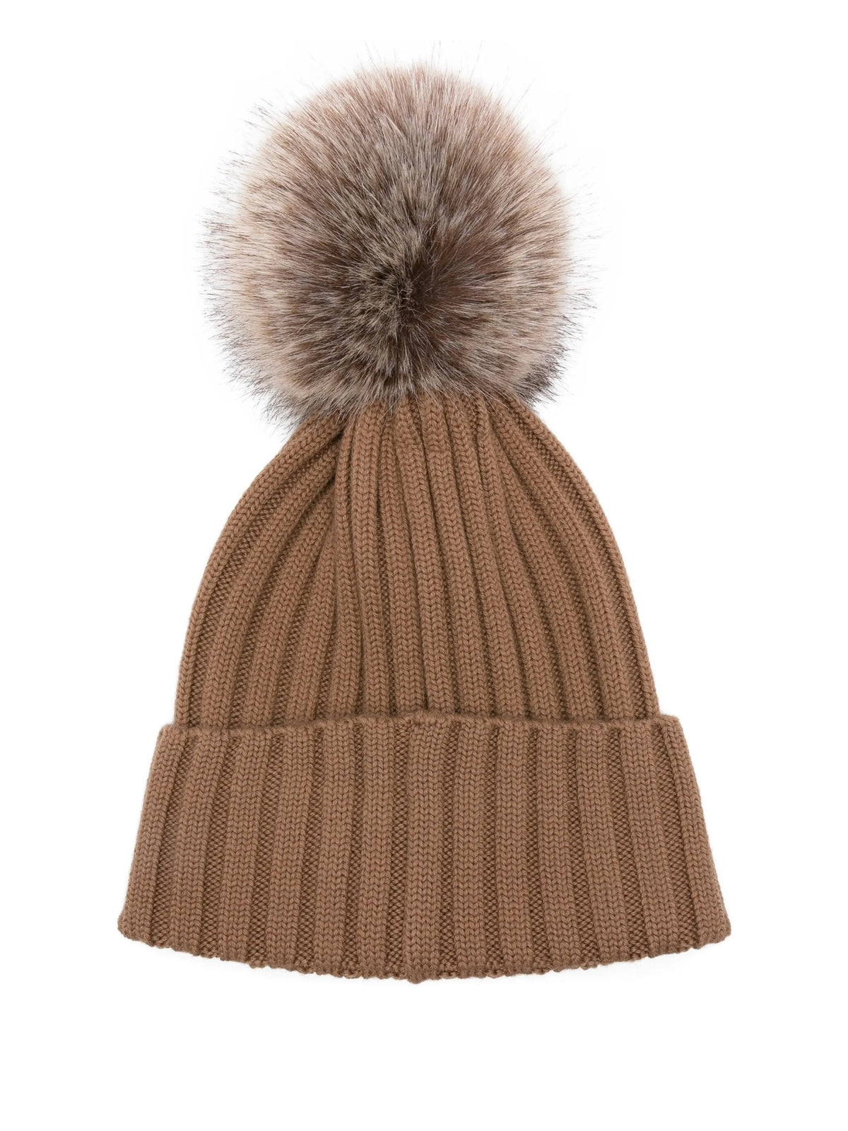 wool beanie with pom pom