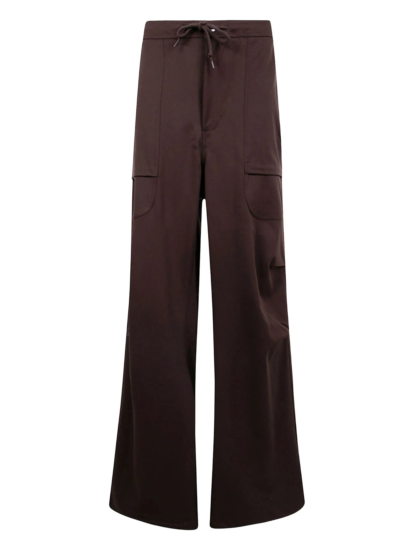flap-pocket wool trousers