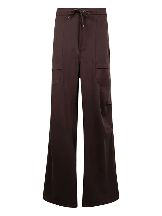 flap-pocket wool trousers
