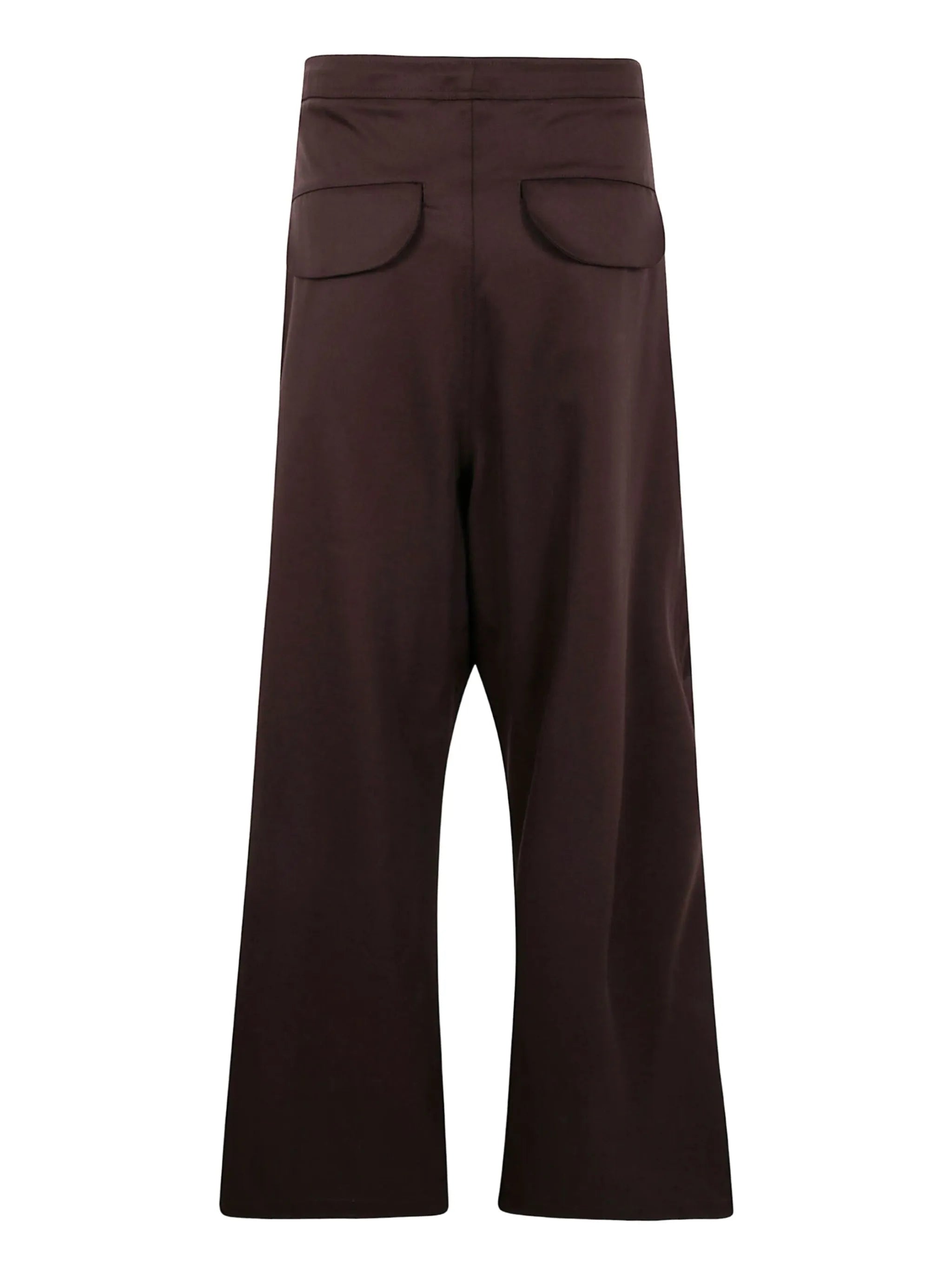 flap-pocket wool trousers
