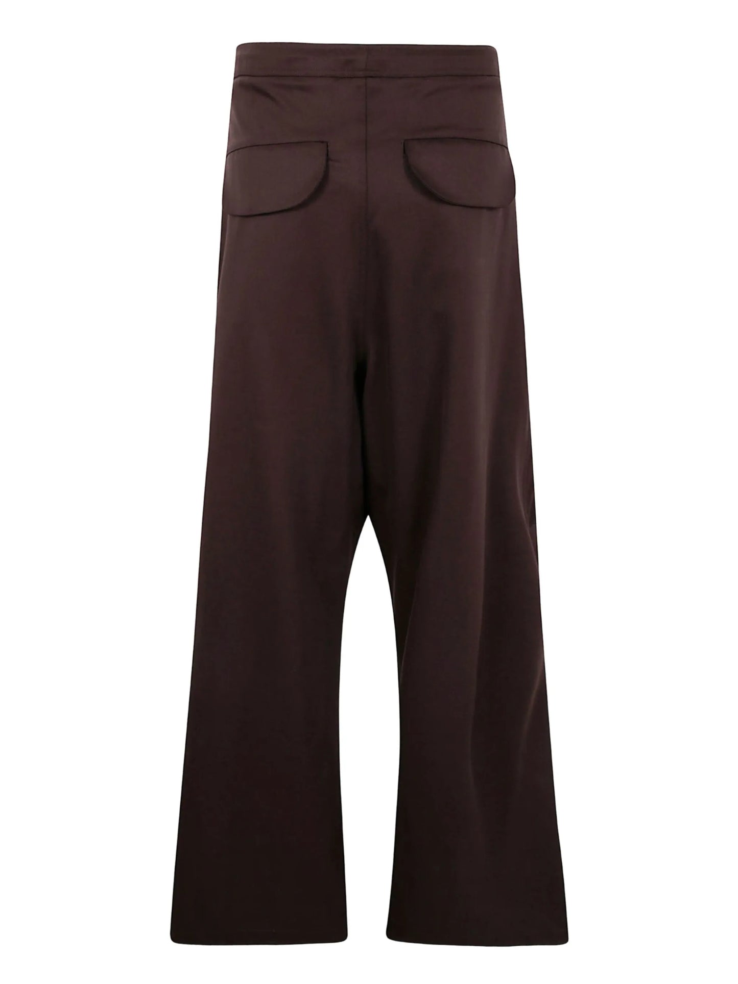 flap-pocket wool trousers