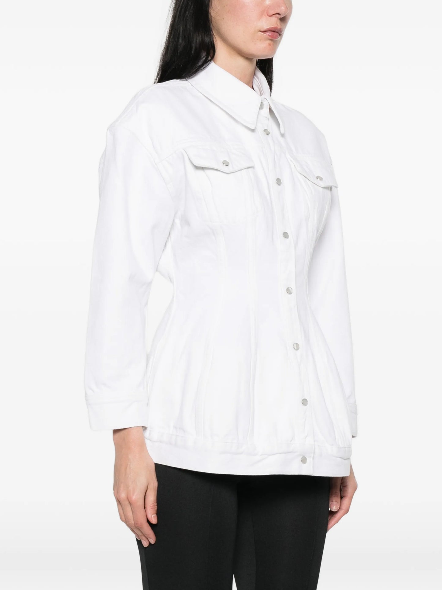 buttoned denim jacket