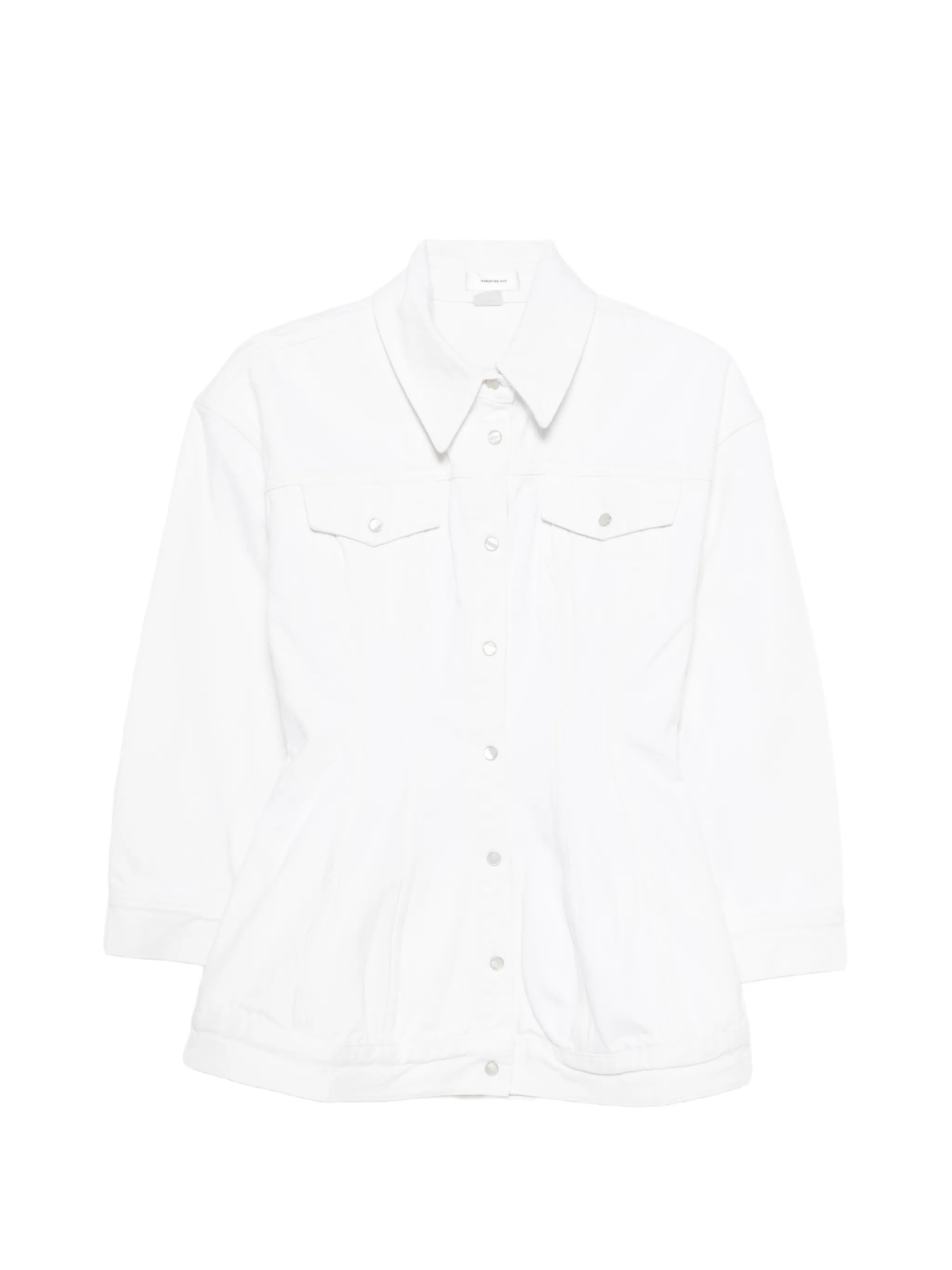 buttoned denim jacket