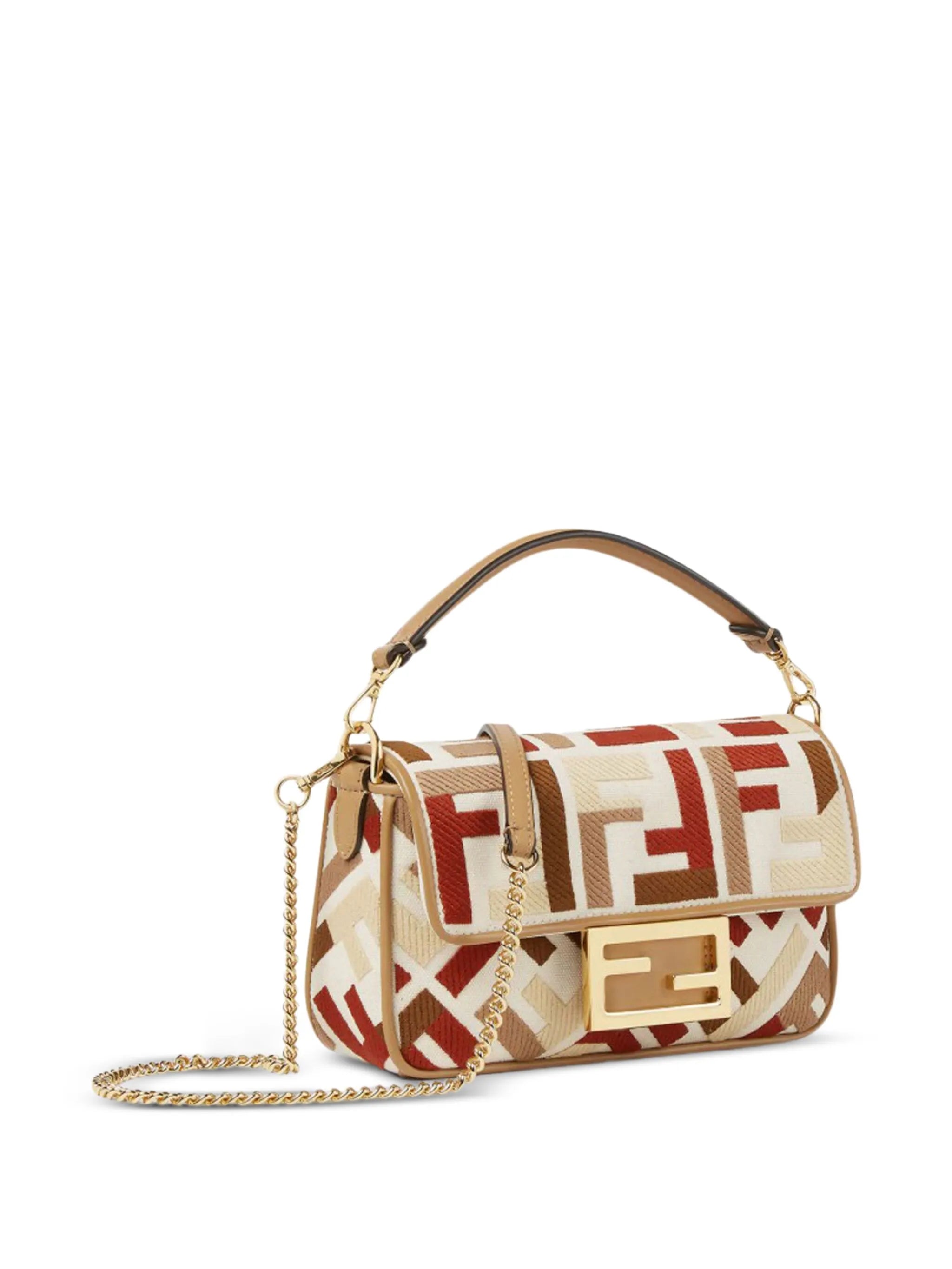 mini Baguette FF-motif clutch bag