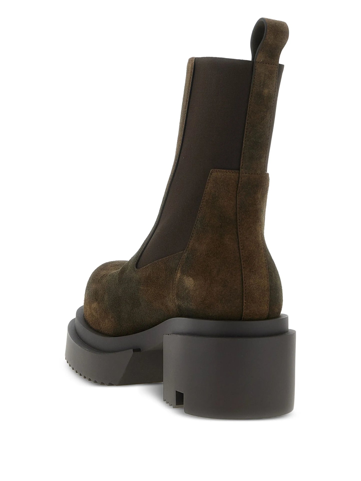 elastic-strap platform boots