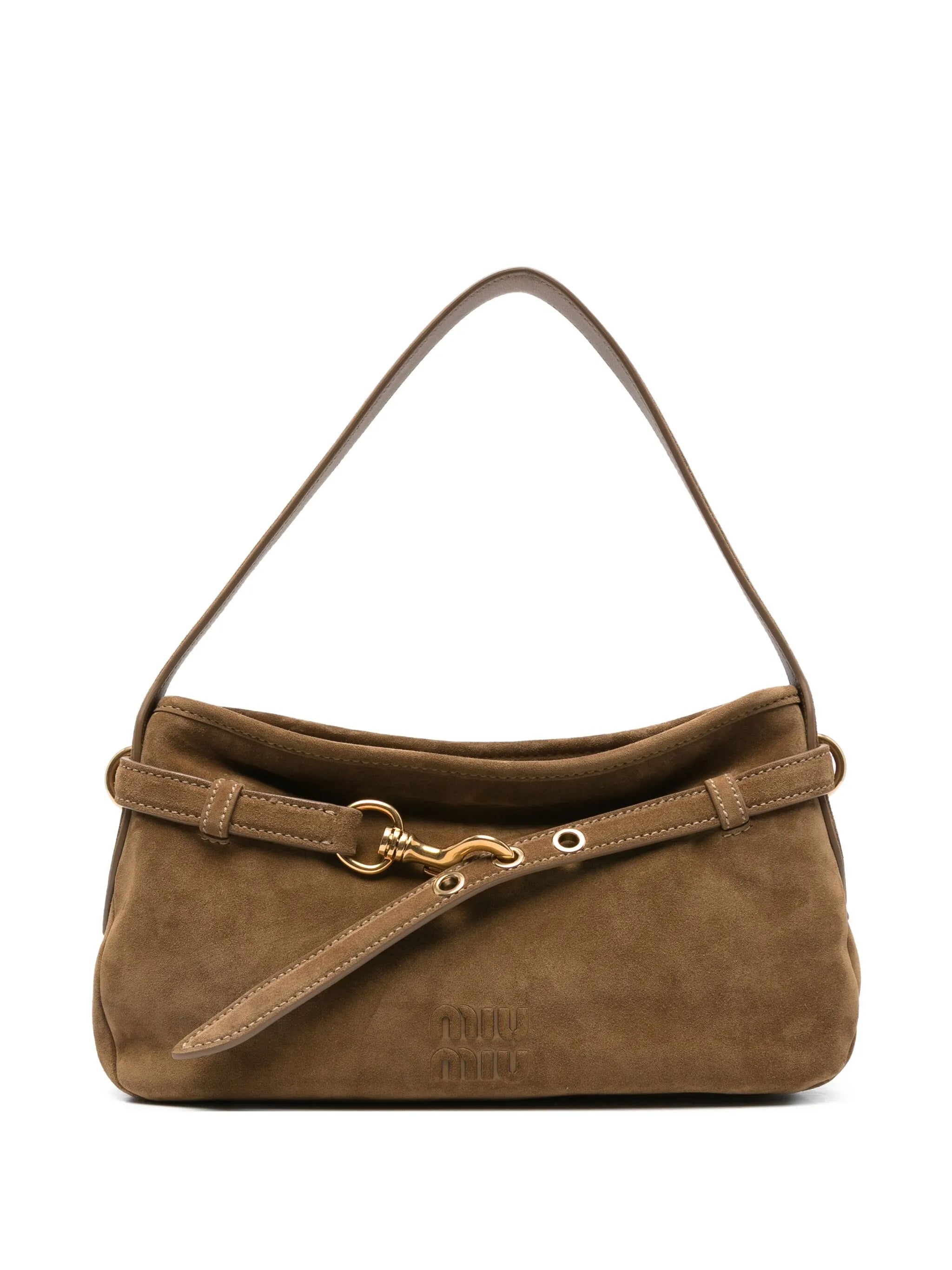 Aventure suede shoulder bag