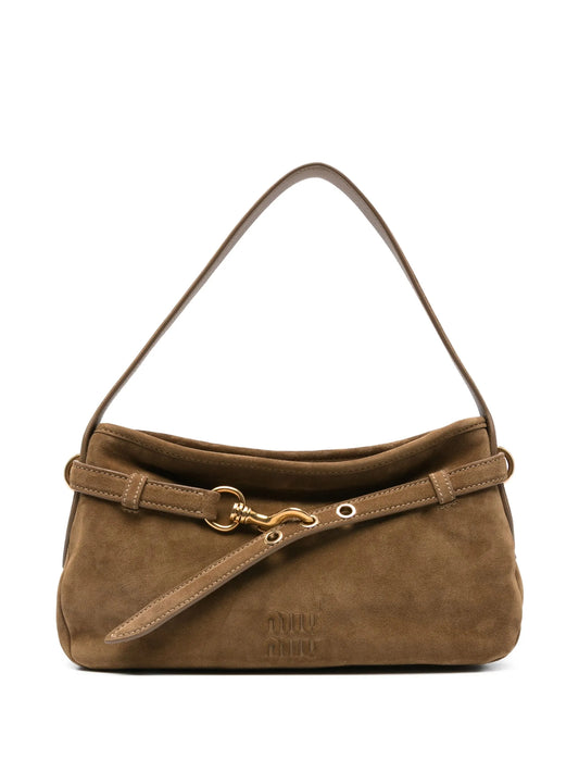 Aventure suede shoulder bag