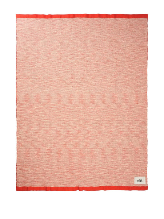 thread bordered throw (180cm x 140cm)