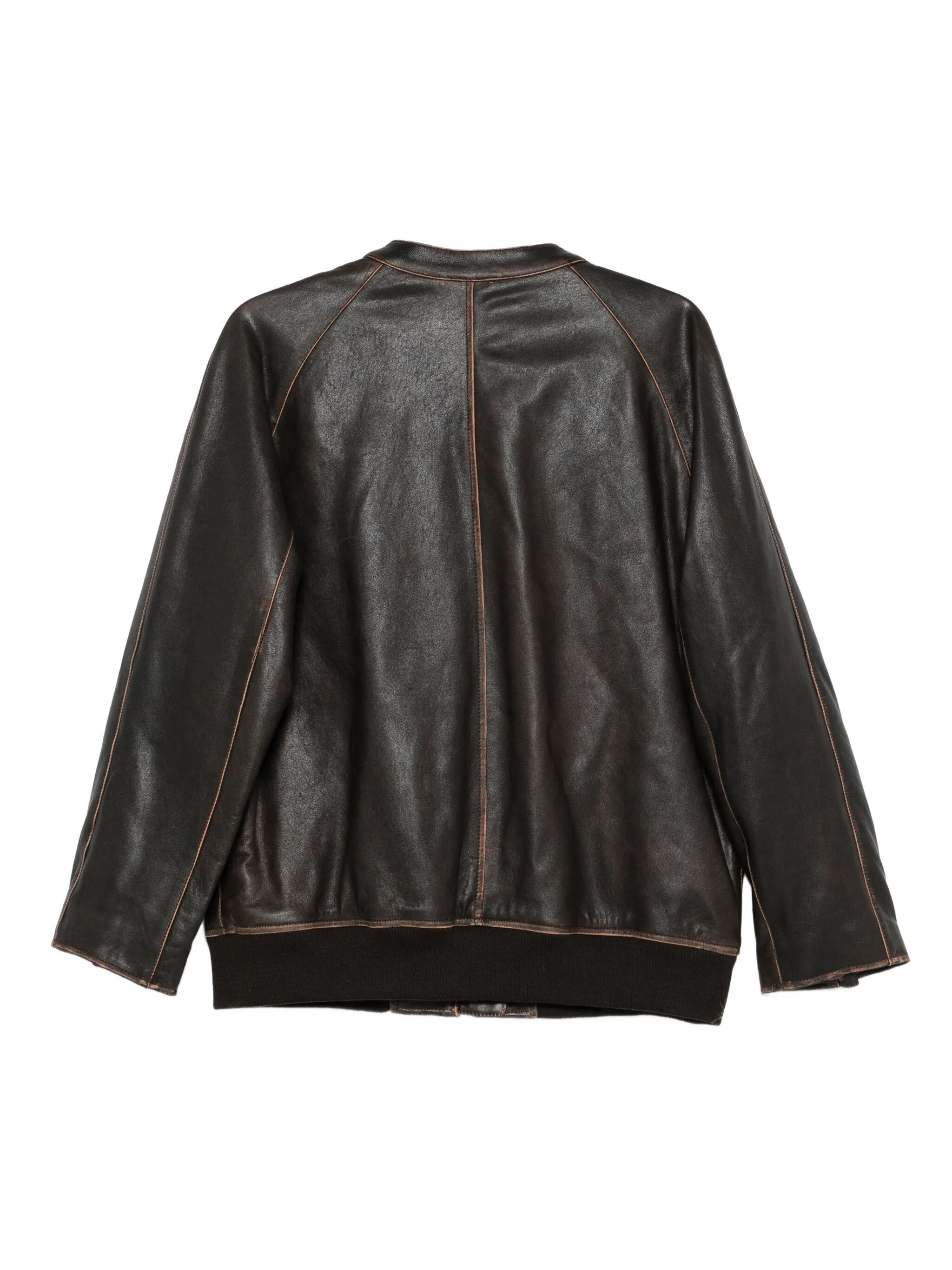 Azzura leather bomber jacket