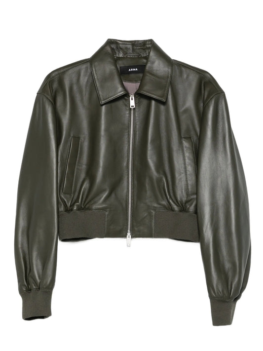 Desy leather bomber jacket