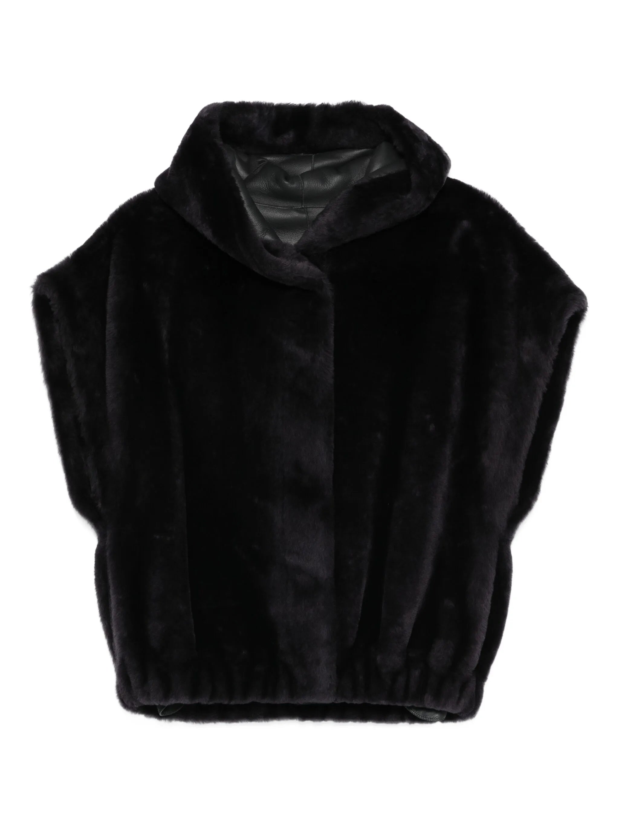 Aurelie hooded faux-fur jacket