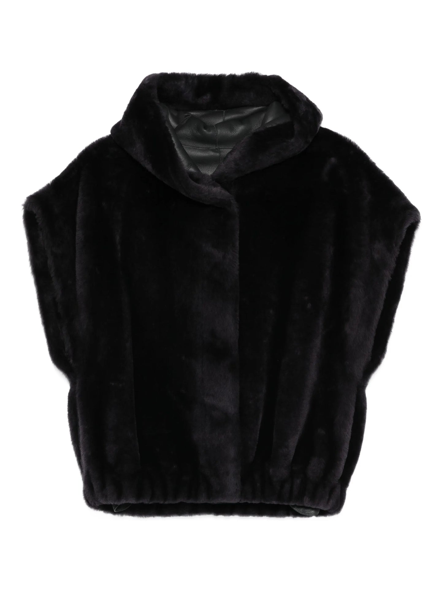 Aurelie hooded faux-fur jacket