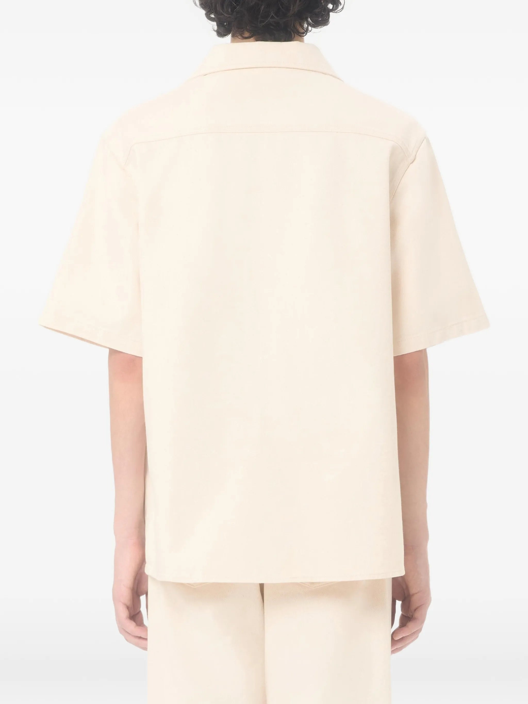 denim bowling shirt with VGold