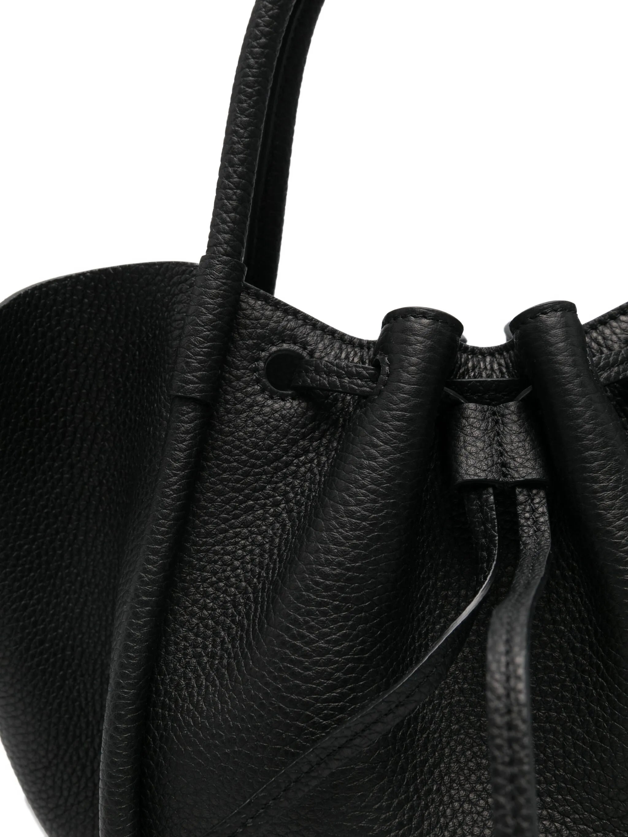 small ruched tote