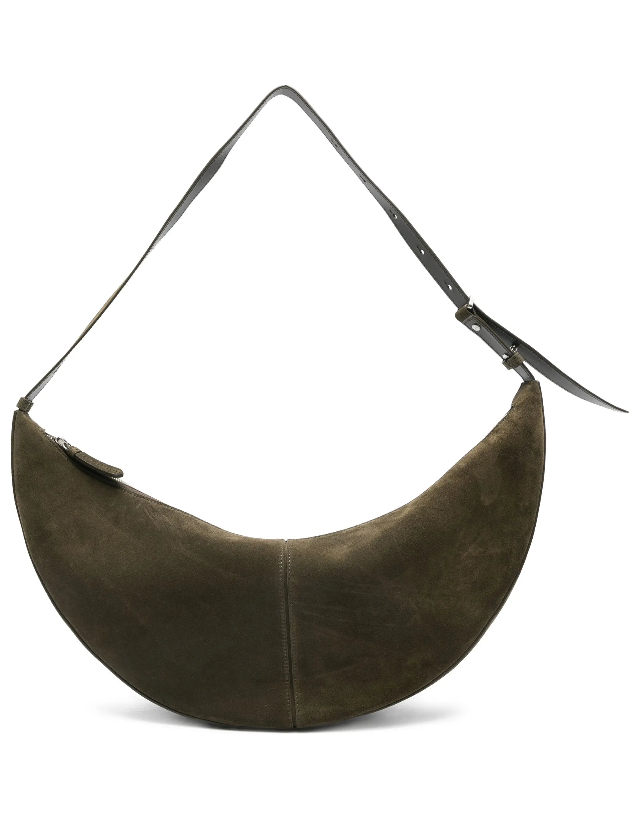 Slide bag in soft suede