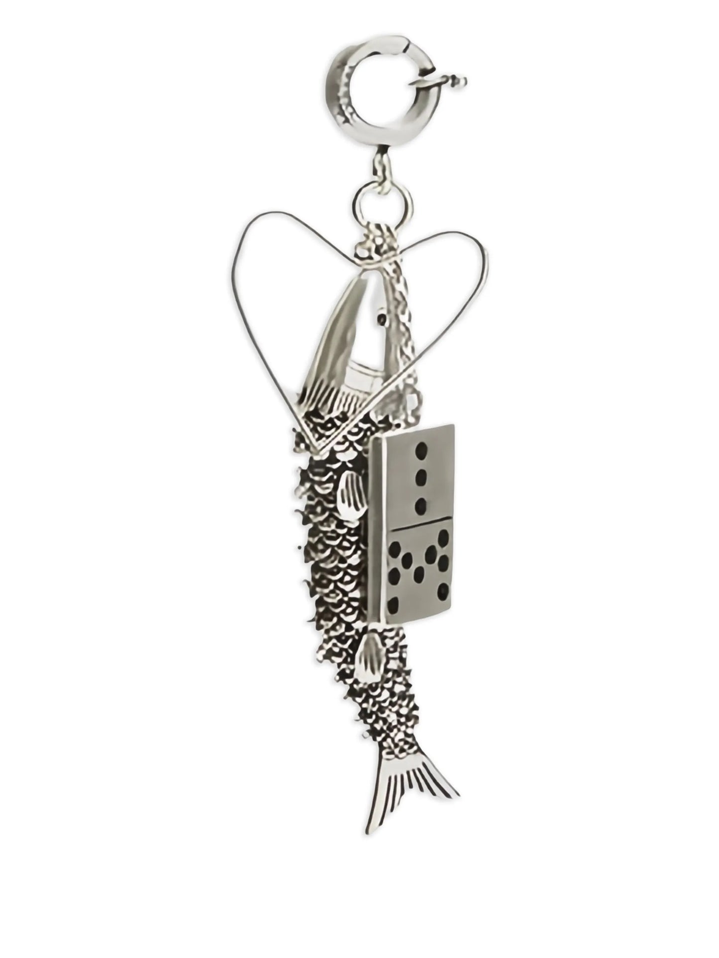 fish domino keyring
