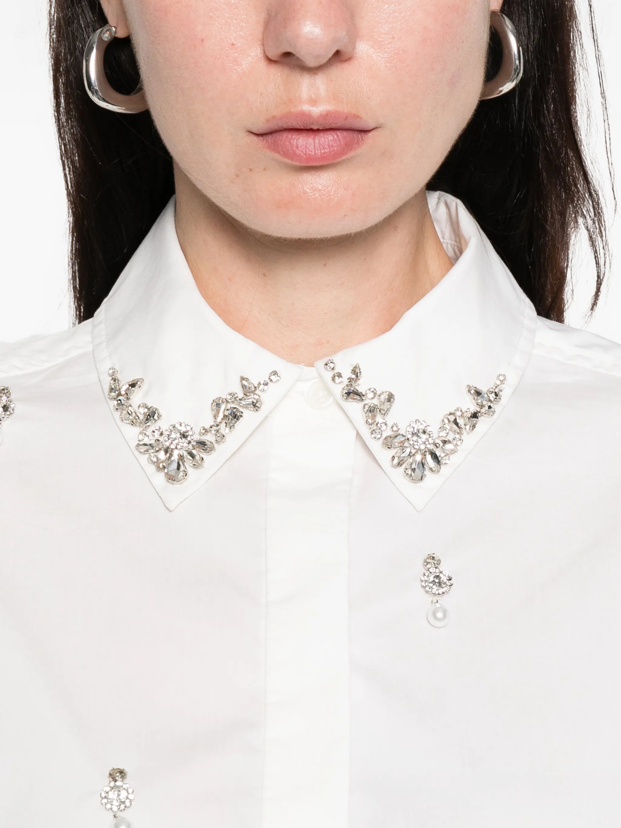 Renata embellished button-down shirt